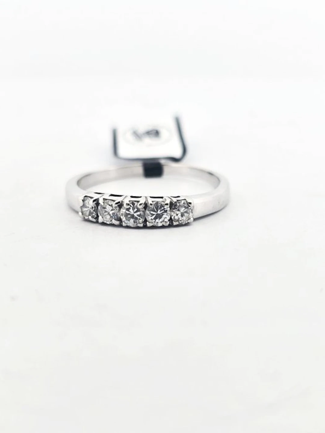 Ring - 18 kt. White gold - 0.75ct. tw. Diamond (Natural)