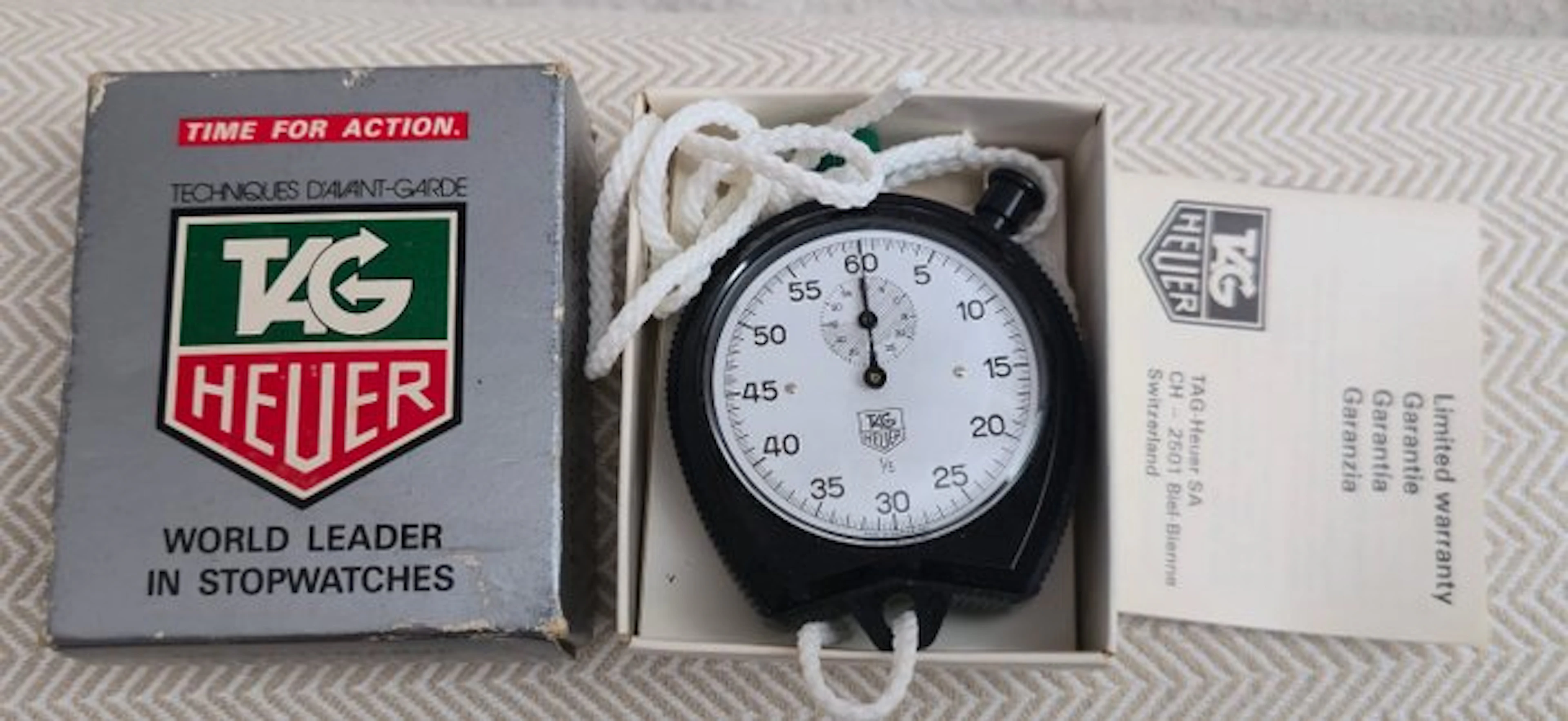 Cronómetro TAG Heuer 1/5 de segundo Reloj de bolsillo...