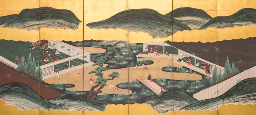 Byôbu 屏風 (folding screen) - Gold leaf