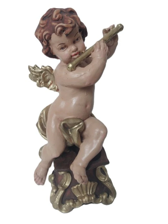 Figure - Engel mit Querflöte - 22 cm - Composite