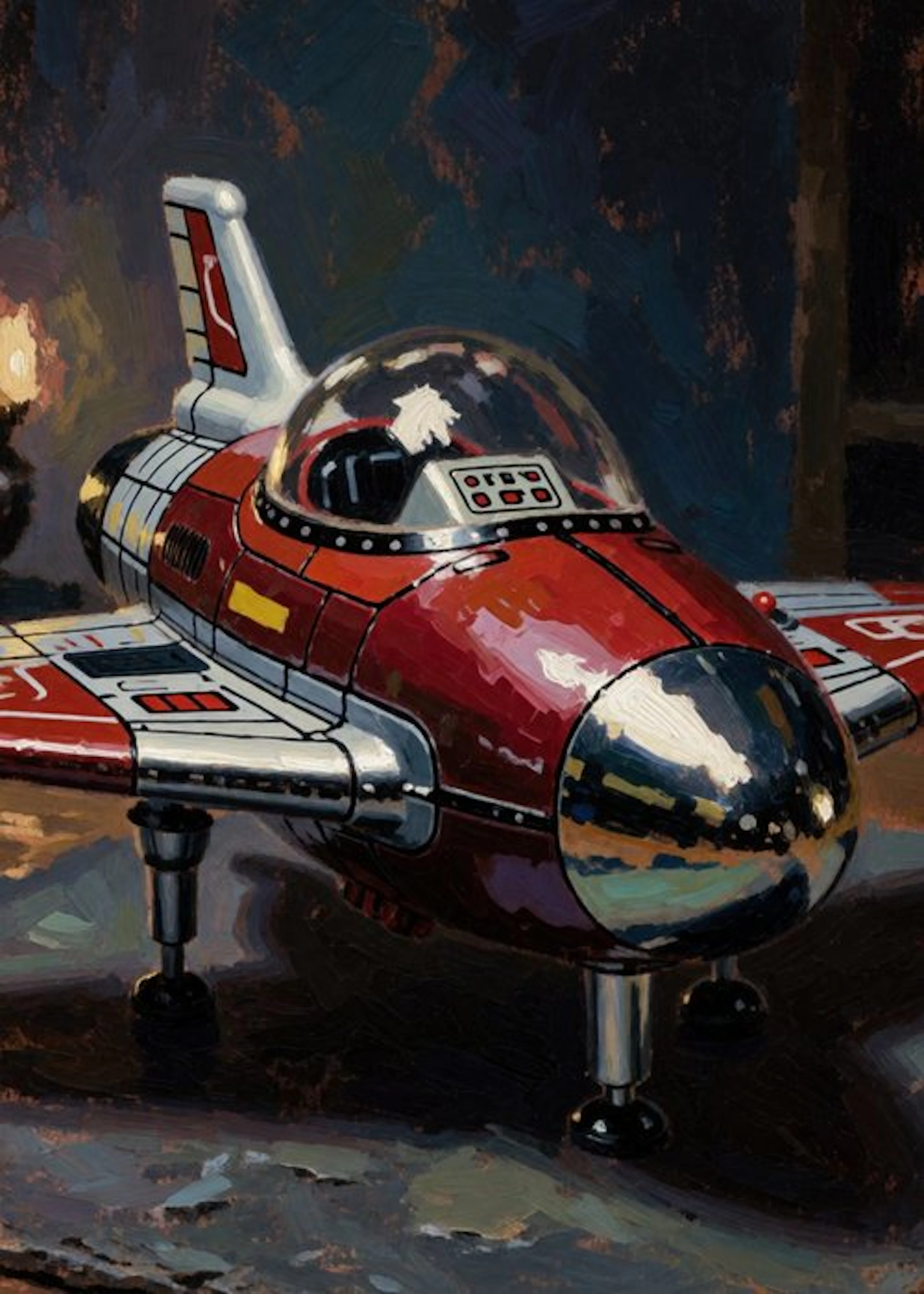 ssick lab - [XL MATTE PAPER] Retro Rocket Cruiser