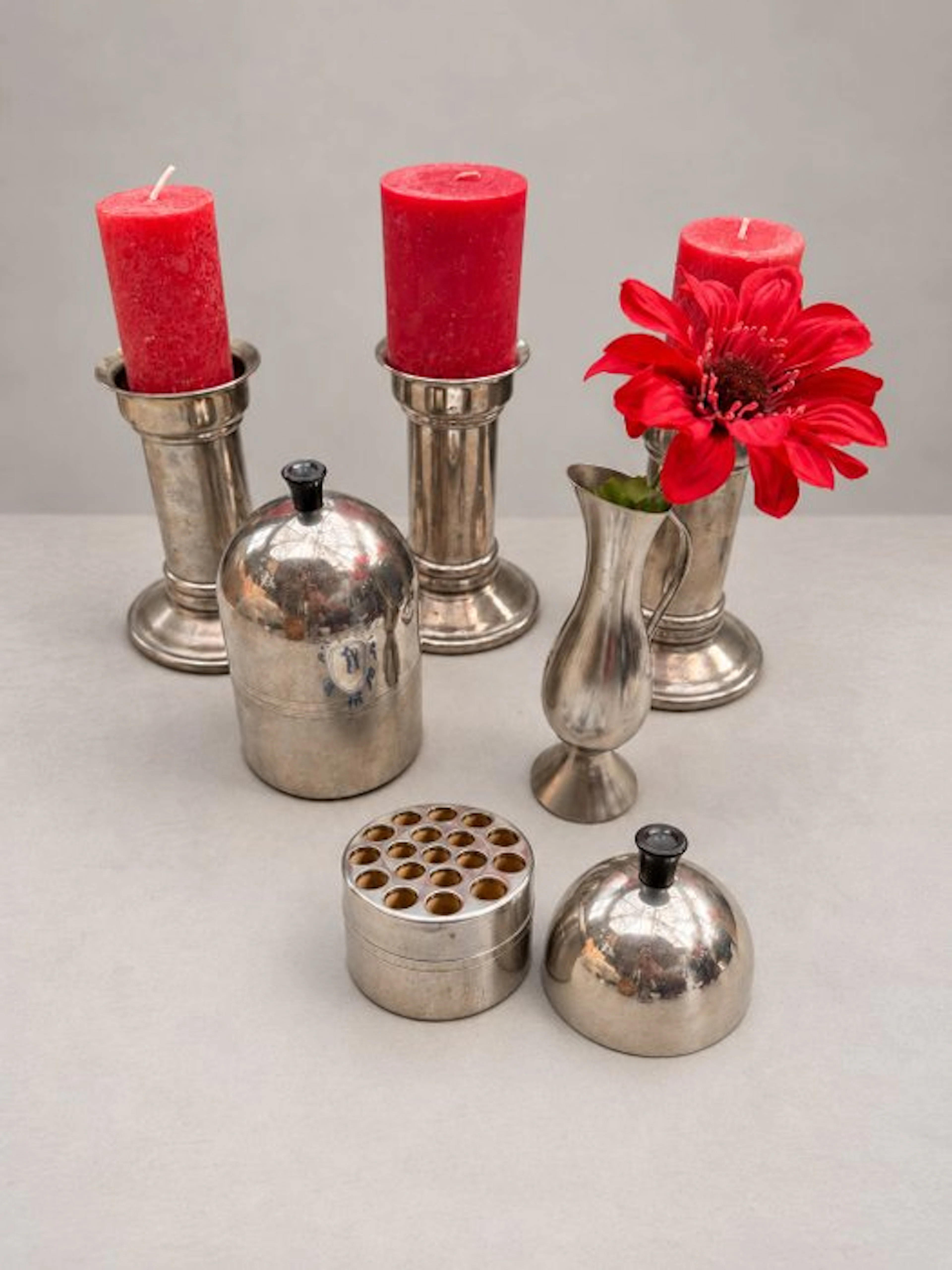Centrepiece (6) - Bakelite, Tin - Art Deco / Mid-Century Ti