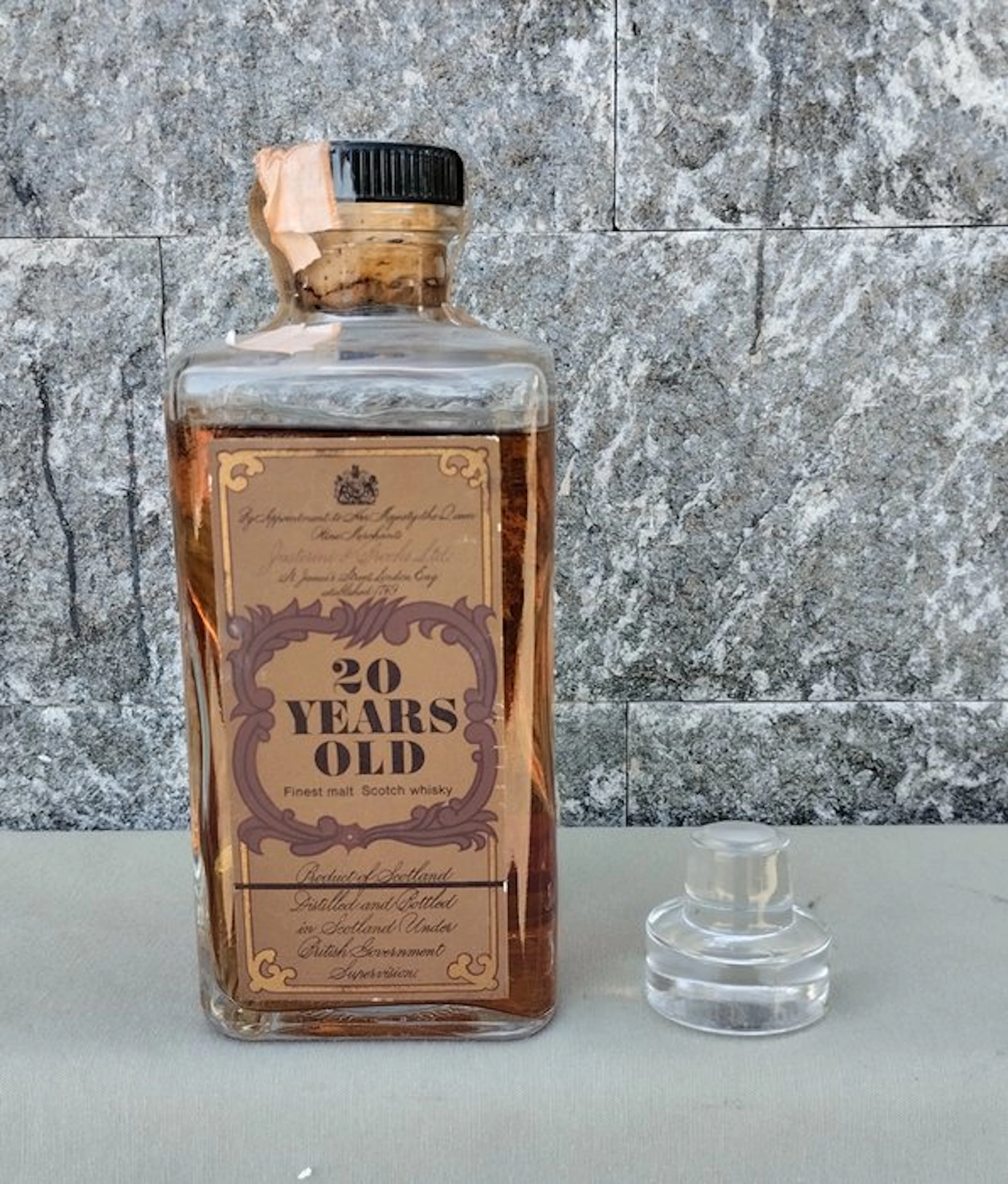 Justerini & Brooks 20 years old Finest Malt - b. 1970s - 75cl