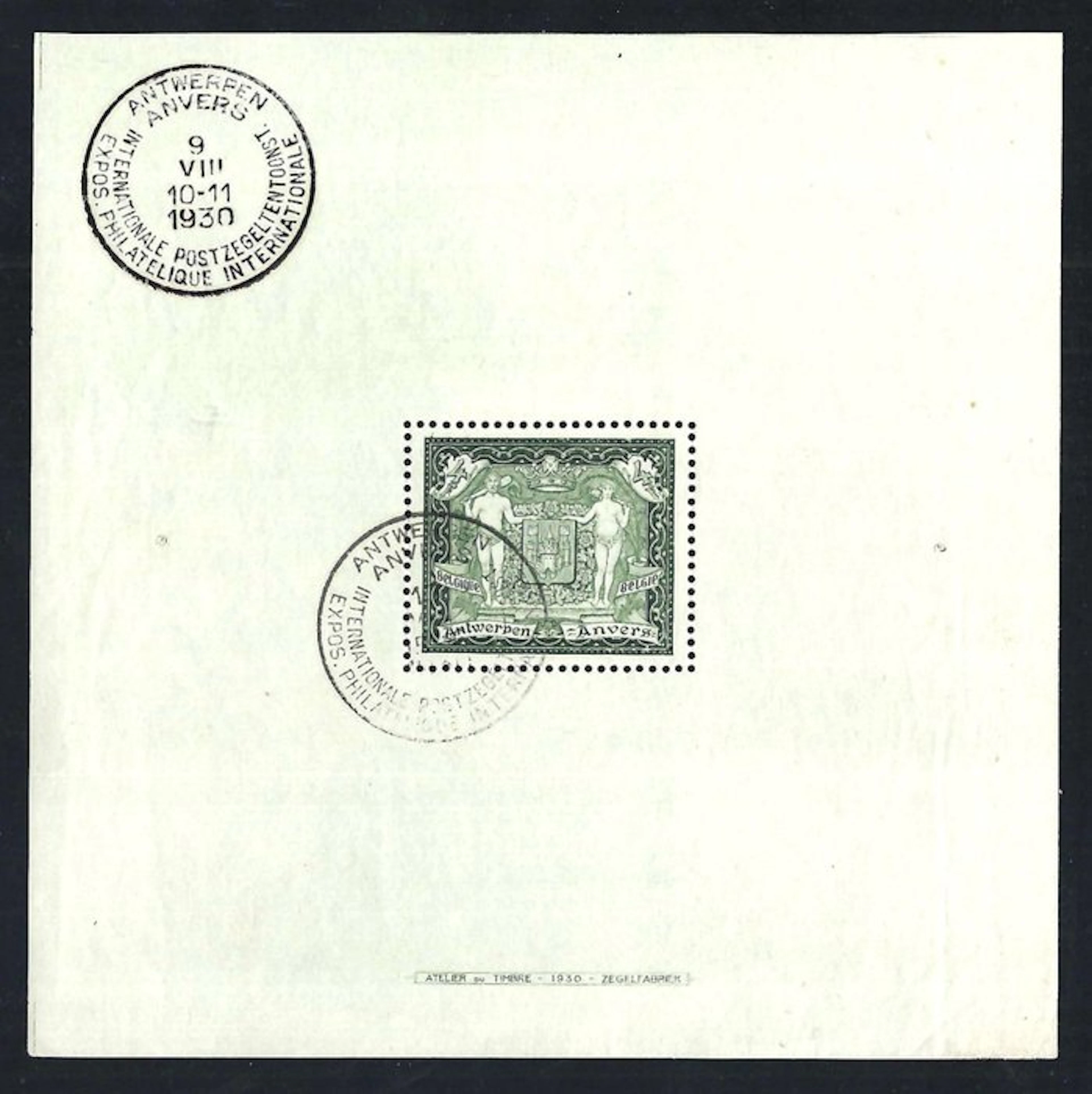 Belgium 1930 - Block "Antwerp" - OBP/COB BL2
