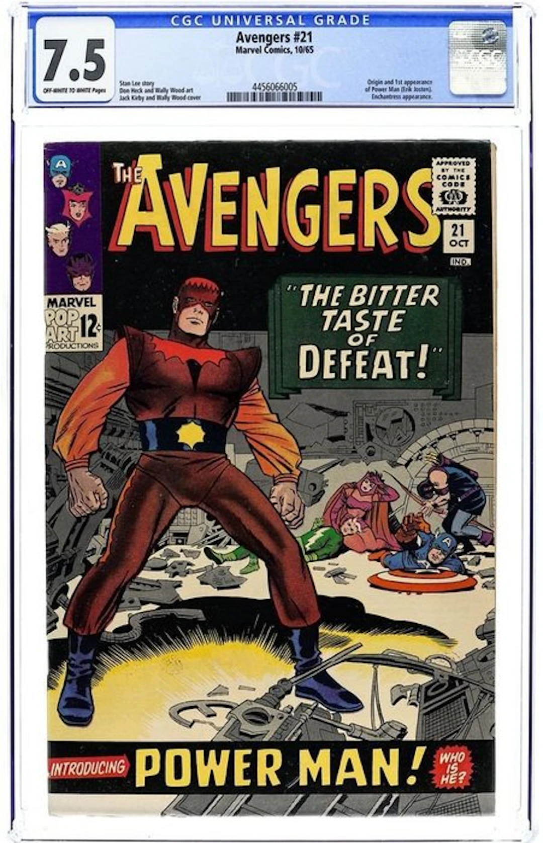 The Avengers #21 - CGC 7.5 1º St Appearance of Power Man(...