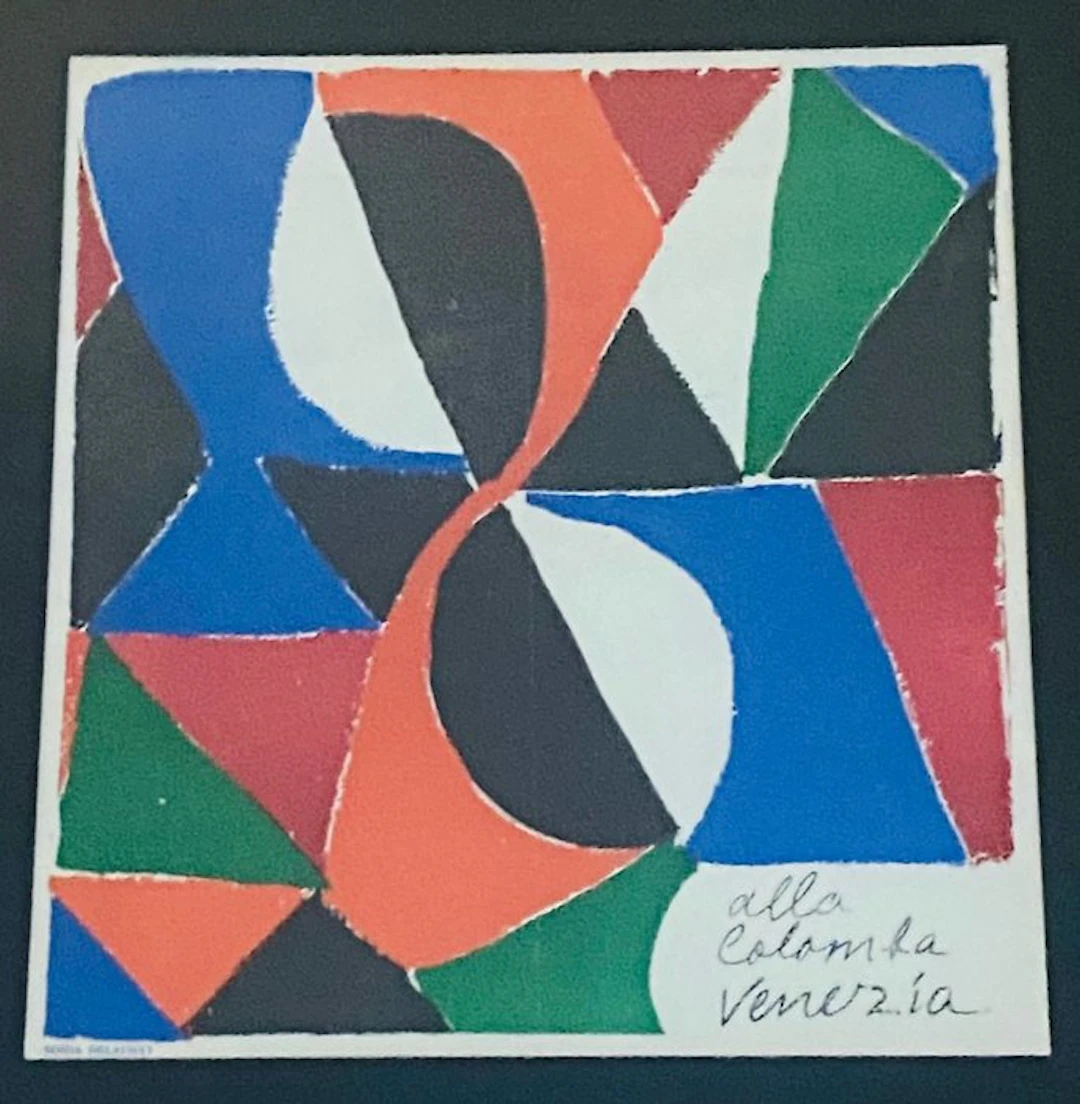 Sonia Delaunay (1885-1979) - Menu Ristorante Alla Colomba Venezia
