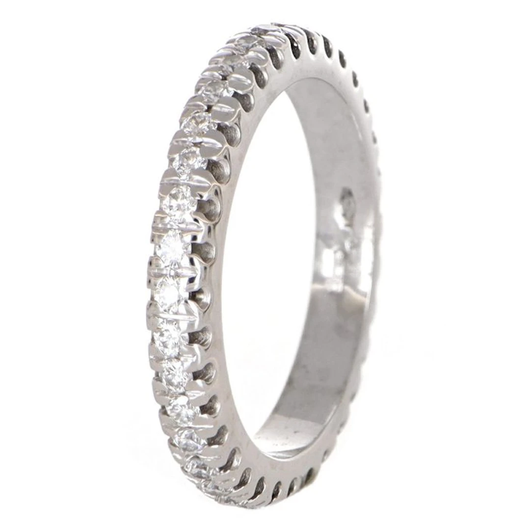 No reserve price - Ring - 18 kt. White gold Diamond (Natural)