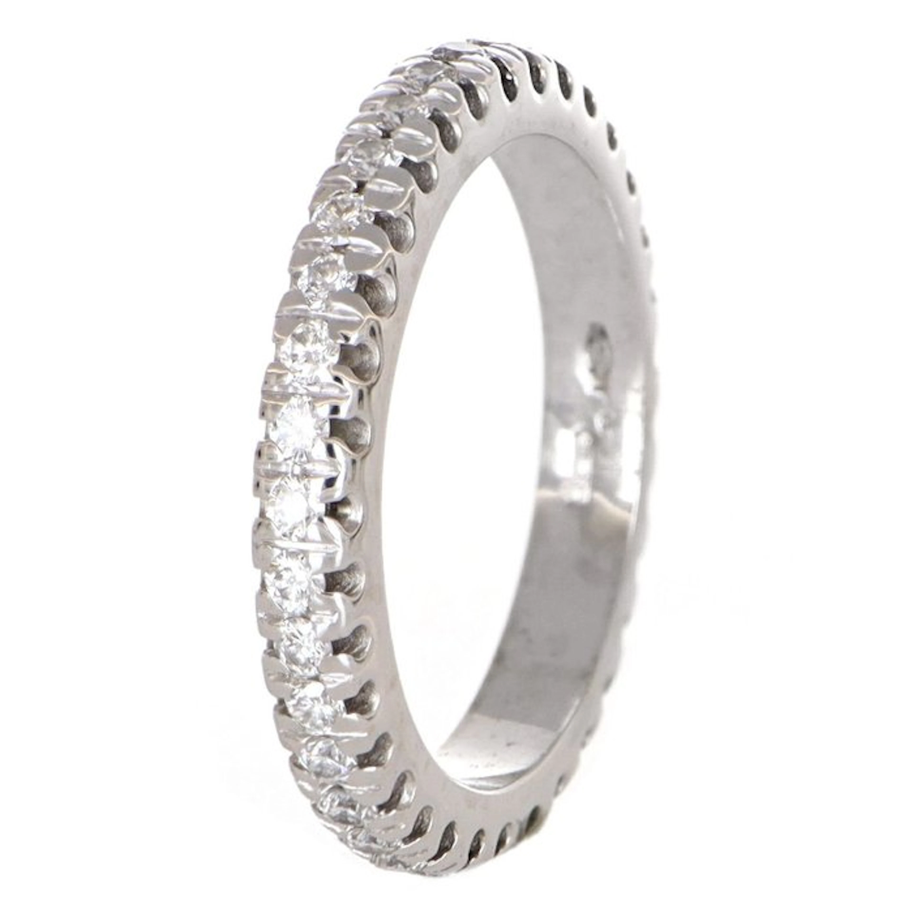 No reserve price - Ring - 18 kt. White gold Diamond (Natural)