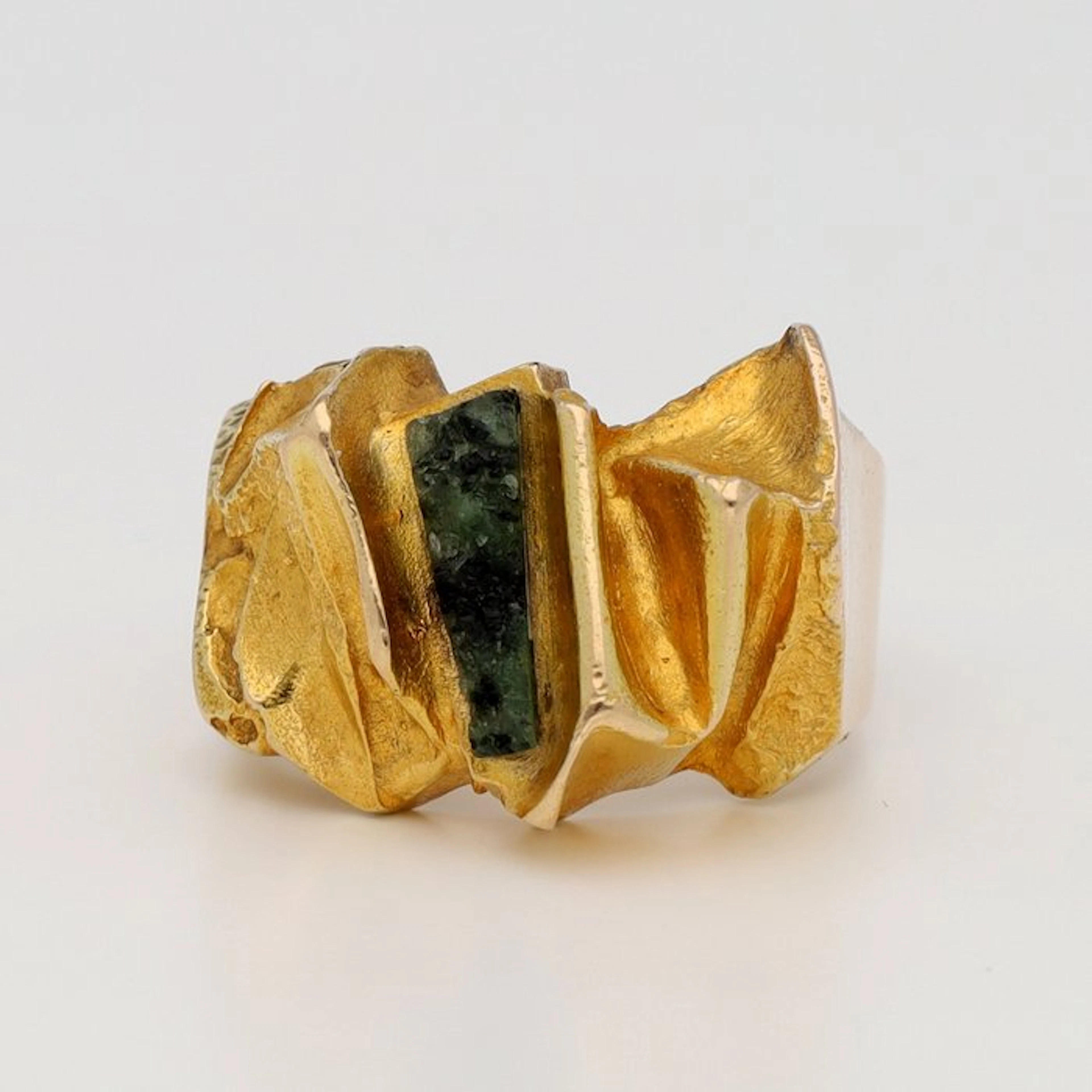 Ring - 14 kt. Yellow gold - zoisite