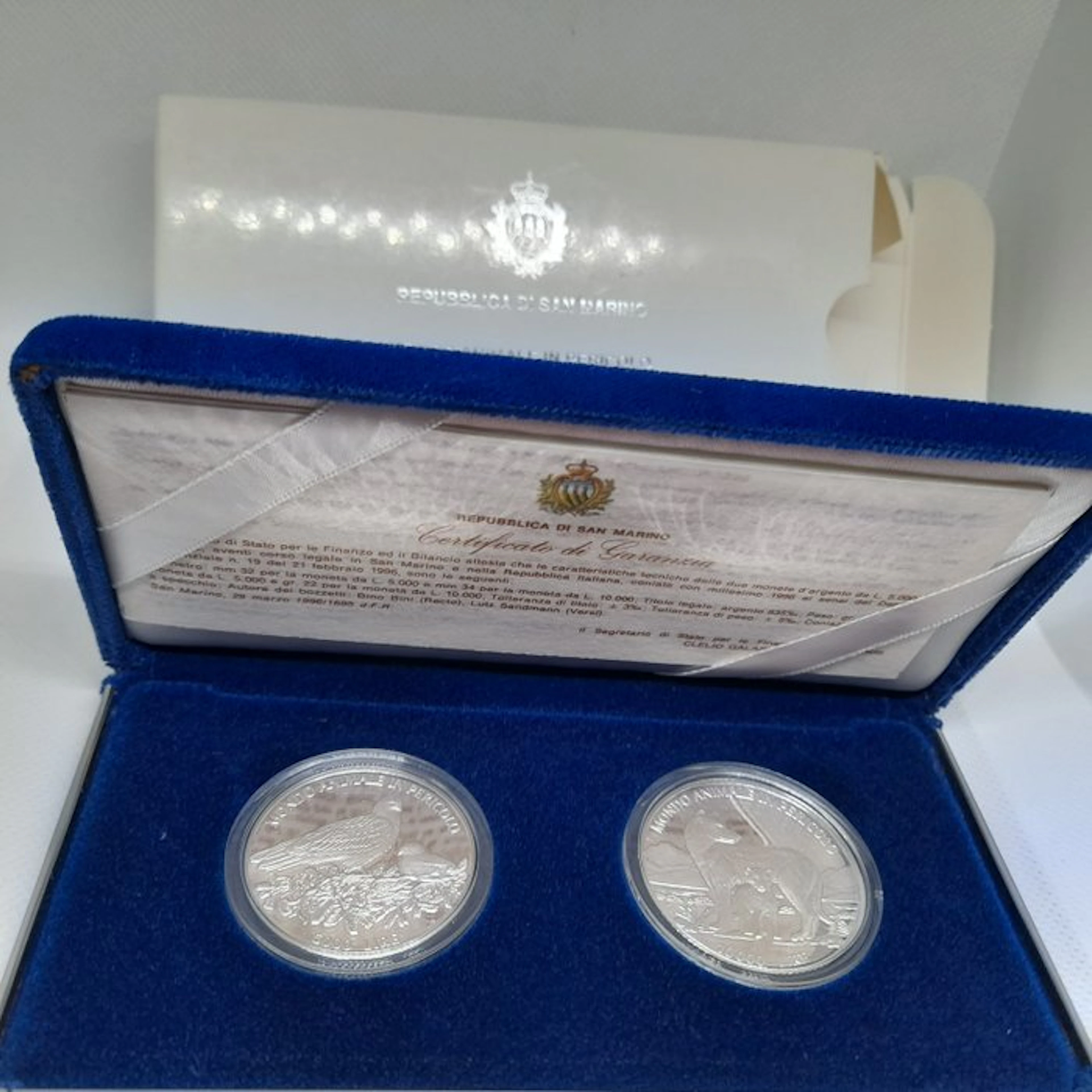 San Marino. 5.000/10.000 Lire 1996 Proof (No reserve price)
