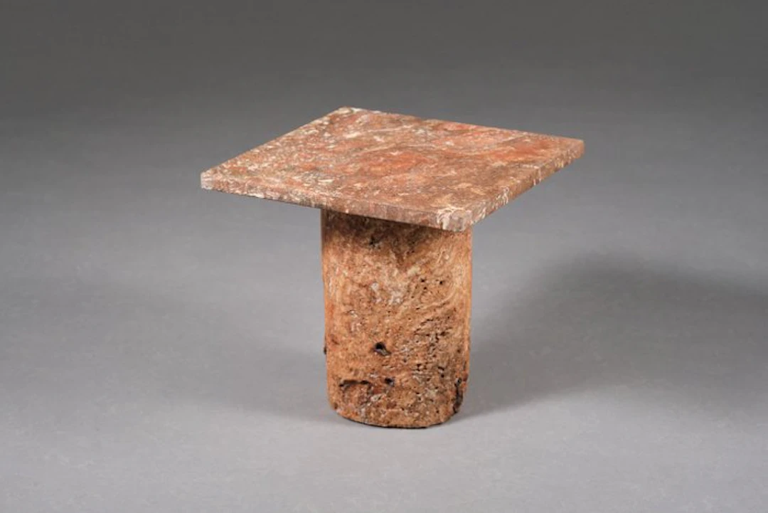 Josep Vila Capdevila - Side table - Coral Table - Iranian Travertine