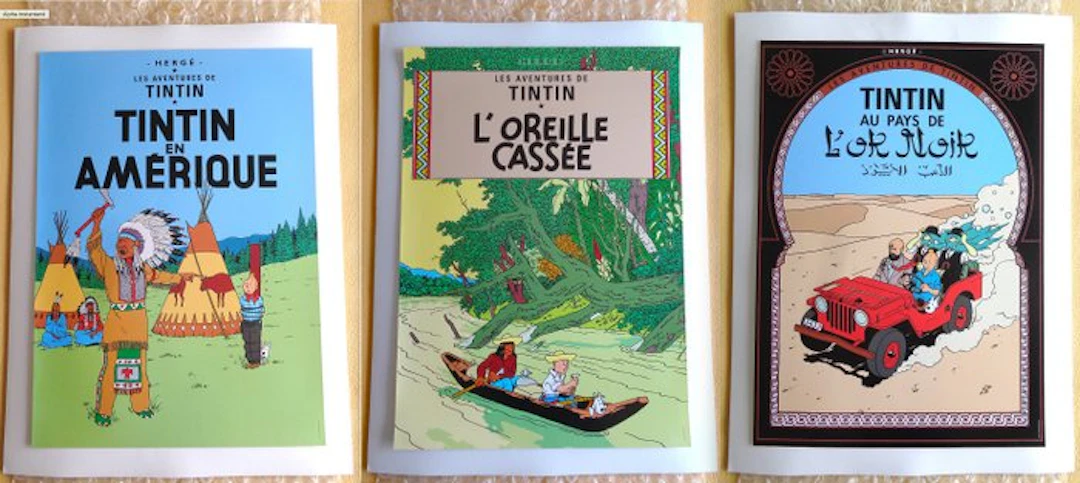 Hergé - Ensemble de 3 Sérigraphies Tintinimaginatio