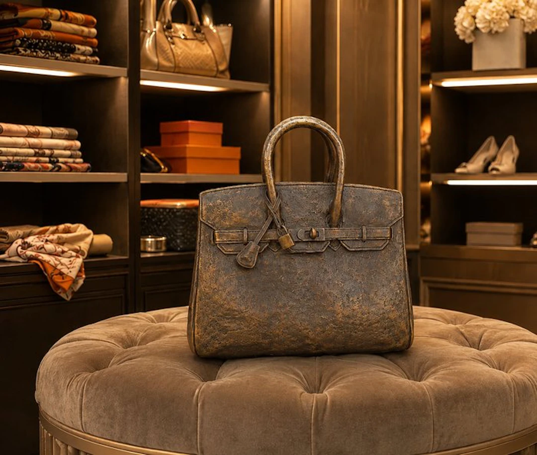 Sculpture, Bronze Birkin Bag Sculpture - 37 cm - Bronze - 2026