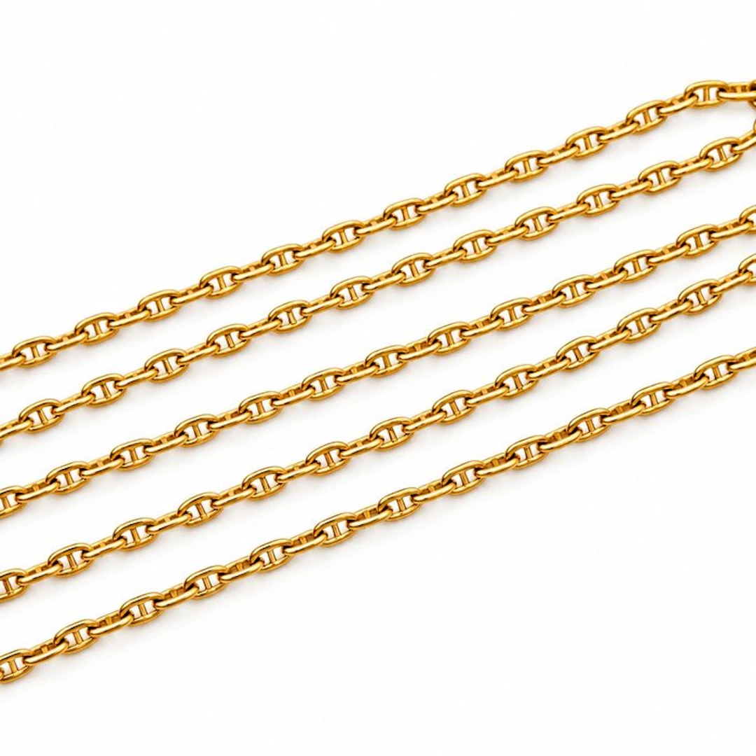 Necklace - 18 kt. Yellow gold - Made in Italy - Handmade