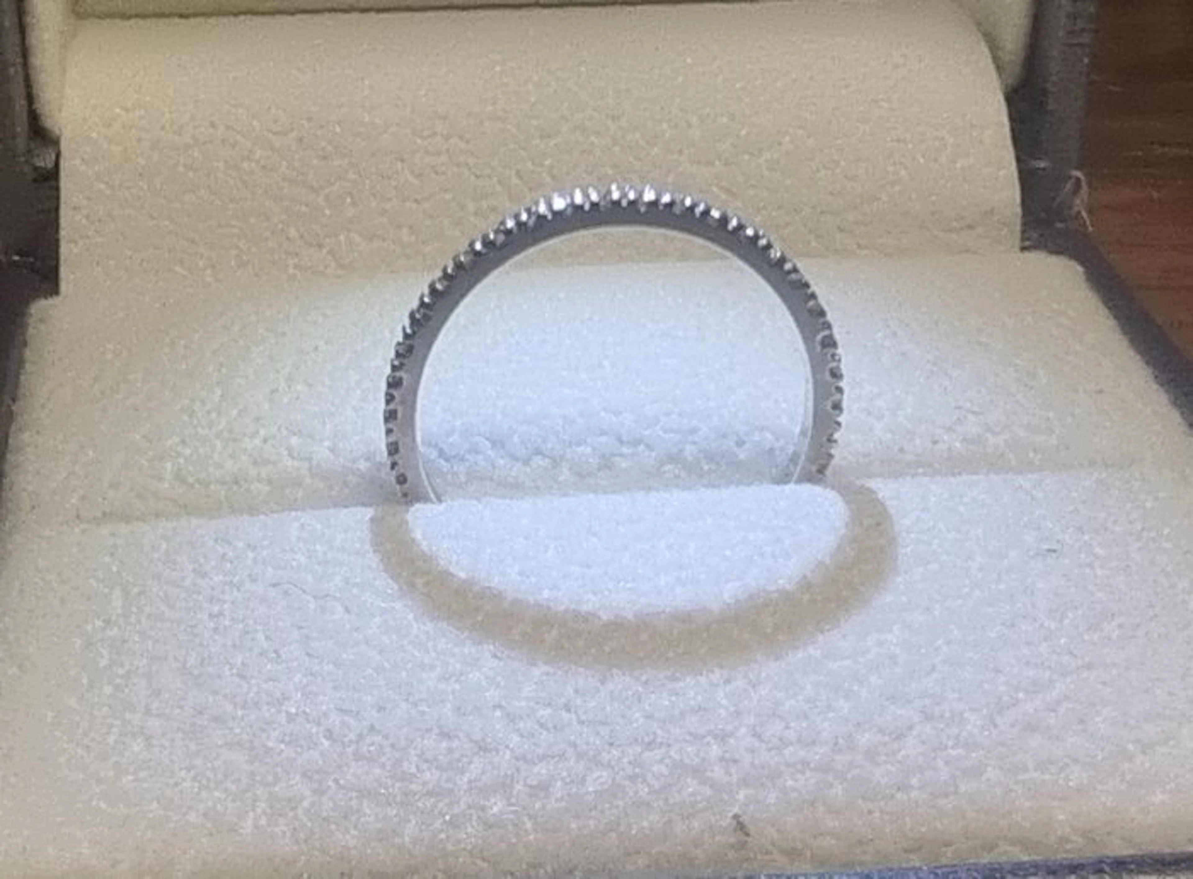 Ring - 18 kt. White gold - 0.28ct. tw. Diamond (Natural coloured) - Diamond