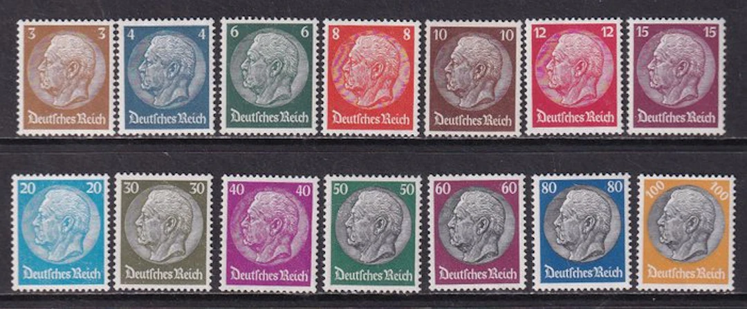 German Empire 1933 - Paul von Hindenburg in the Medallion (II)