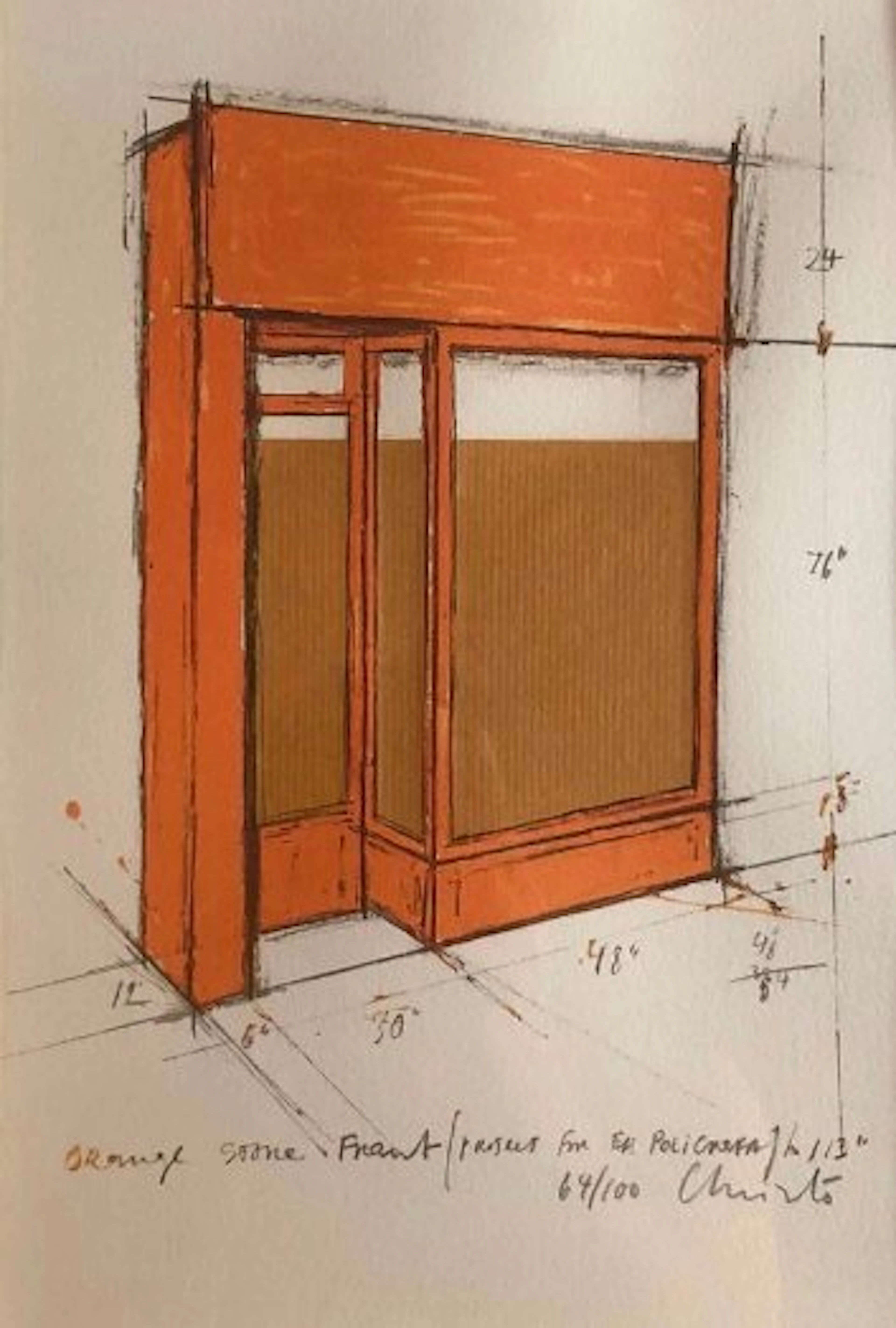 Christo (1935-2020) - Orange Store front