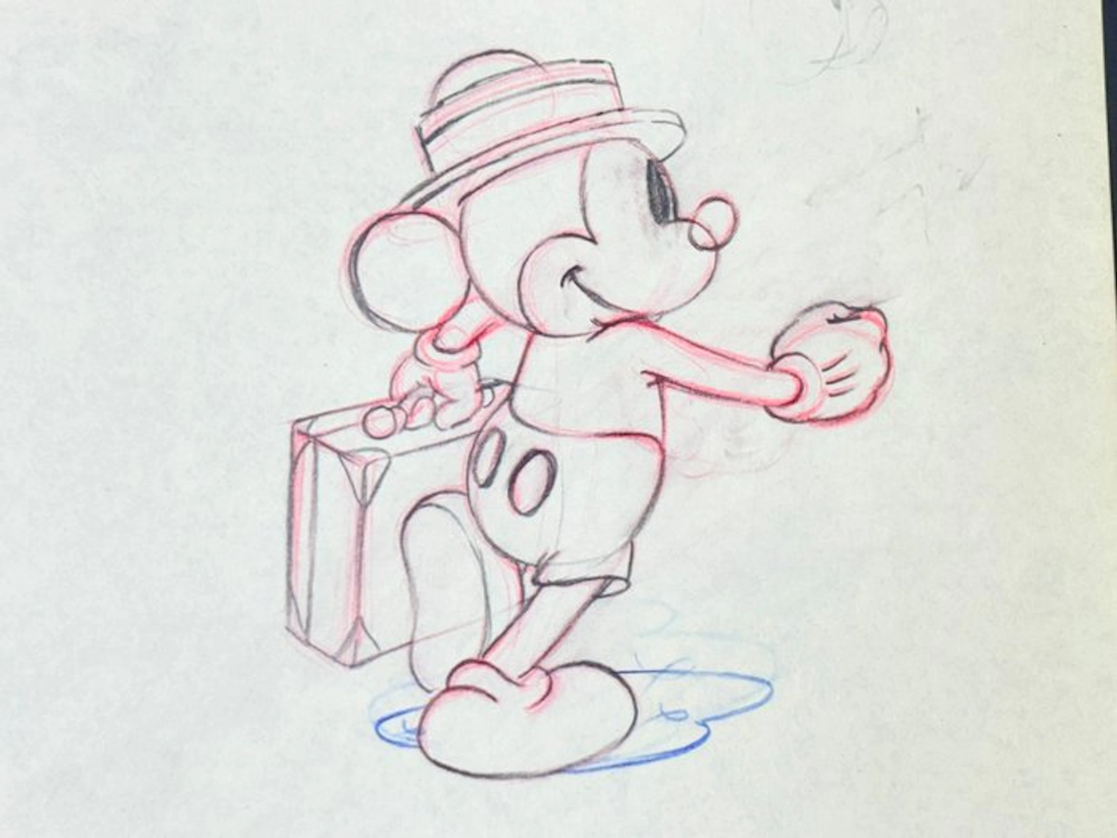 Walt Disney - Mickey Mouse Production Drawing (1939) - Society Dog Show