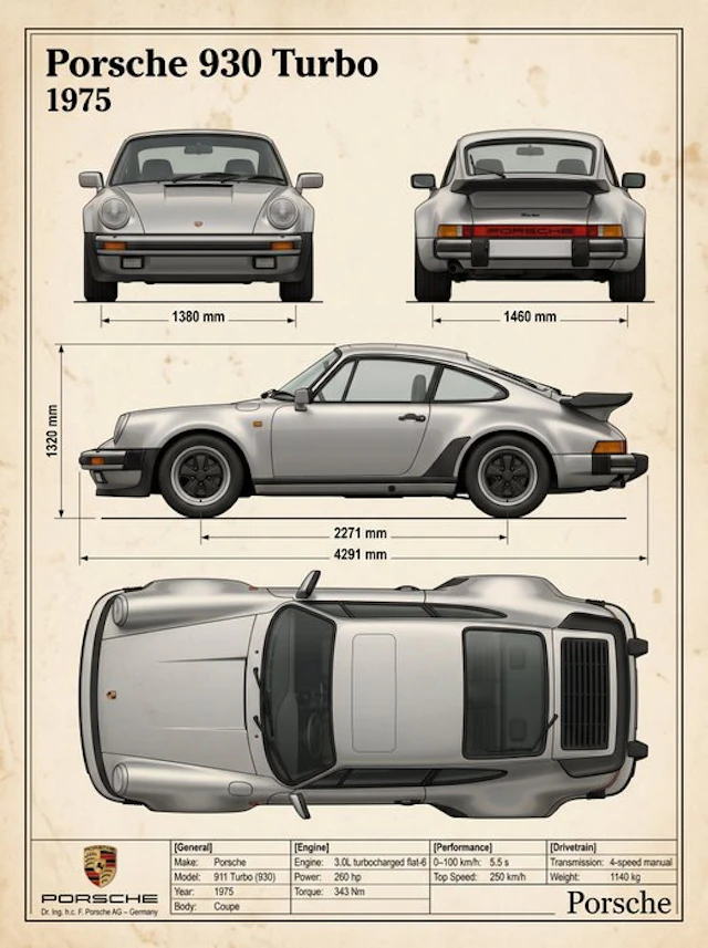 Shmidt.Art - Porsche - Porsche 930 Turbo - 1970s