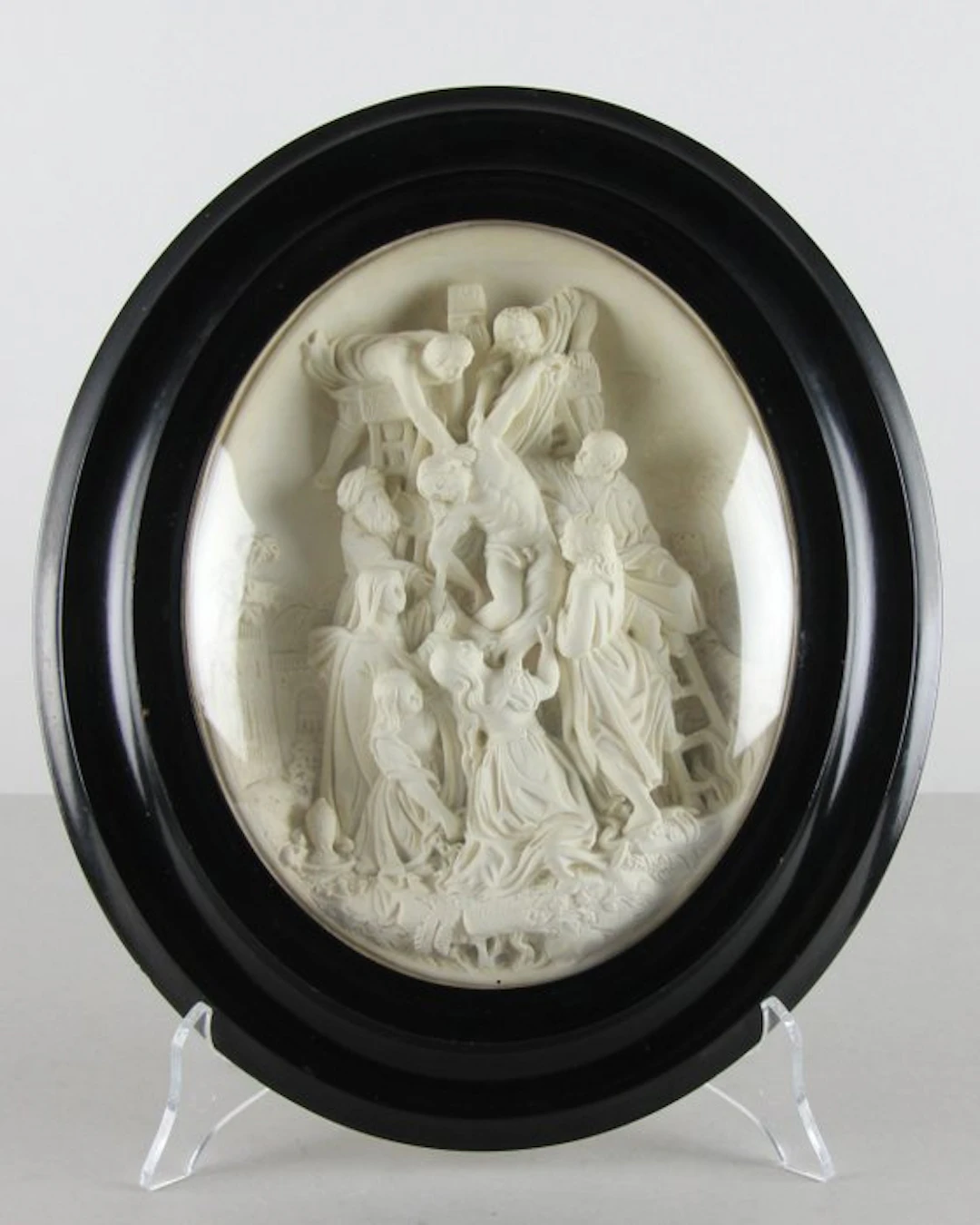 Mattei - Relief, Descent from the Cross after Rubens - 31 cm - Meerschaum