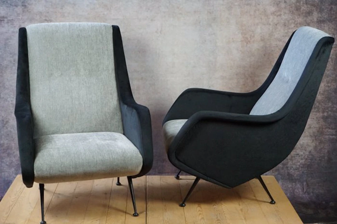 ISA Bergamo - Armchair (2) - Velvet - Armchairs (2) mid-century modern