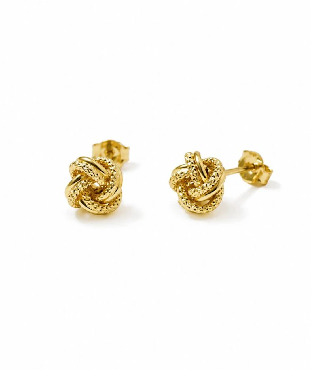 No reserve price - Earrings - 18 kt. Yellow gold - Knot earrings, 1.10 g