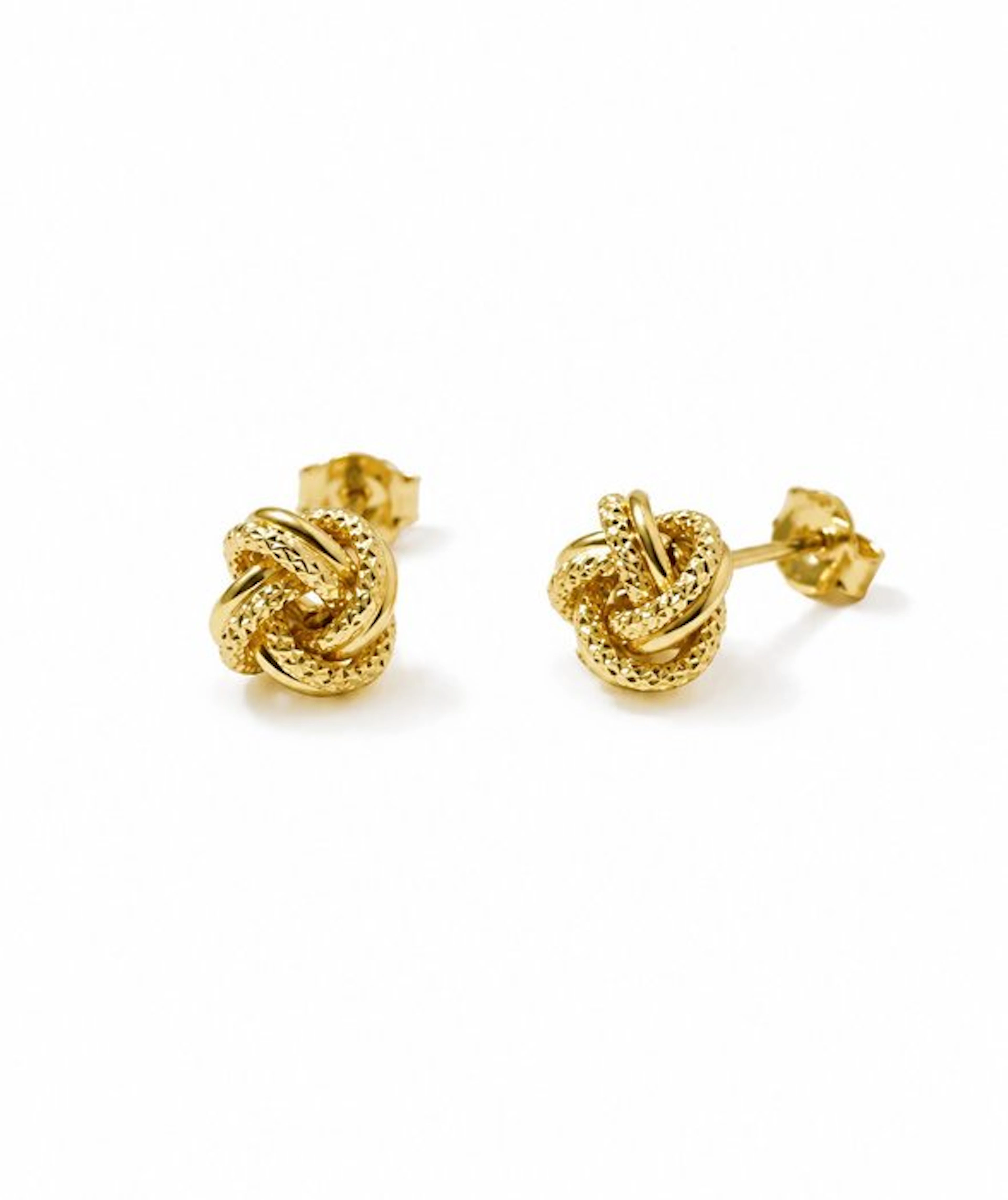 No reserve price - Earrings - 18 kt. Yellow gold - Knot earrings, 1.10 g