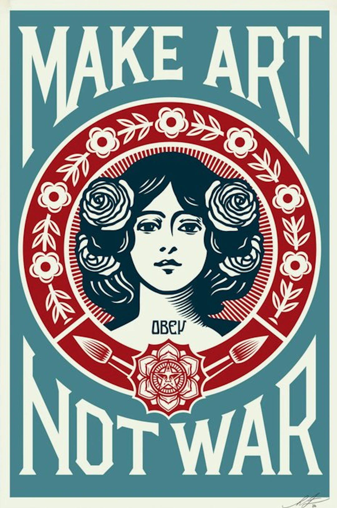 Shepard Fairey (OBEY) - OBEY Make Art Not War (Blue Edition)
