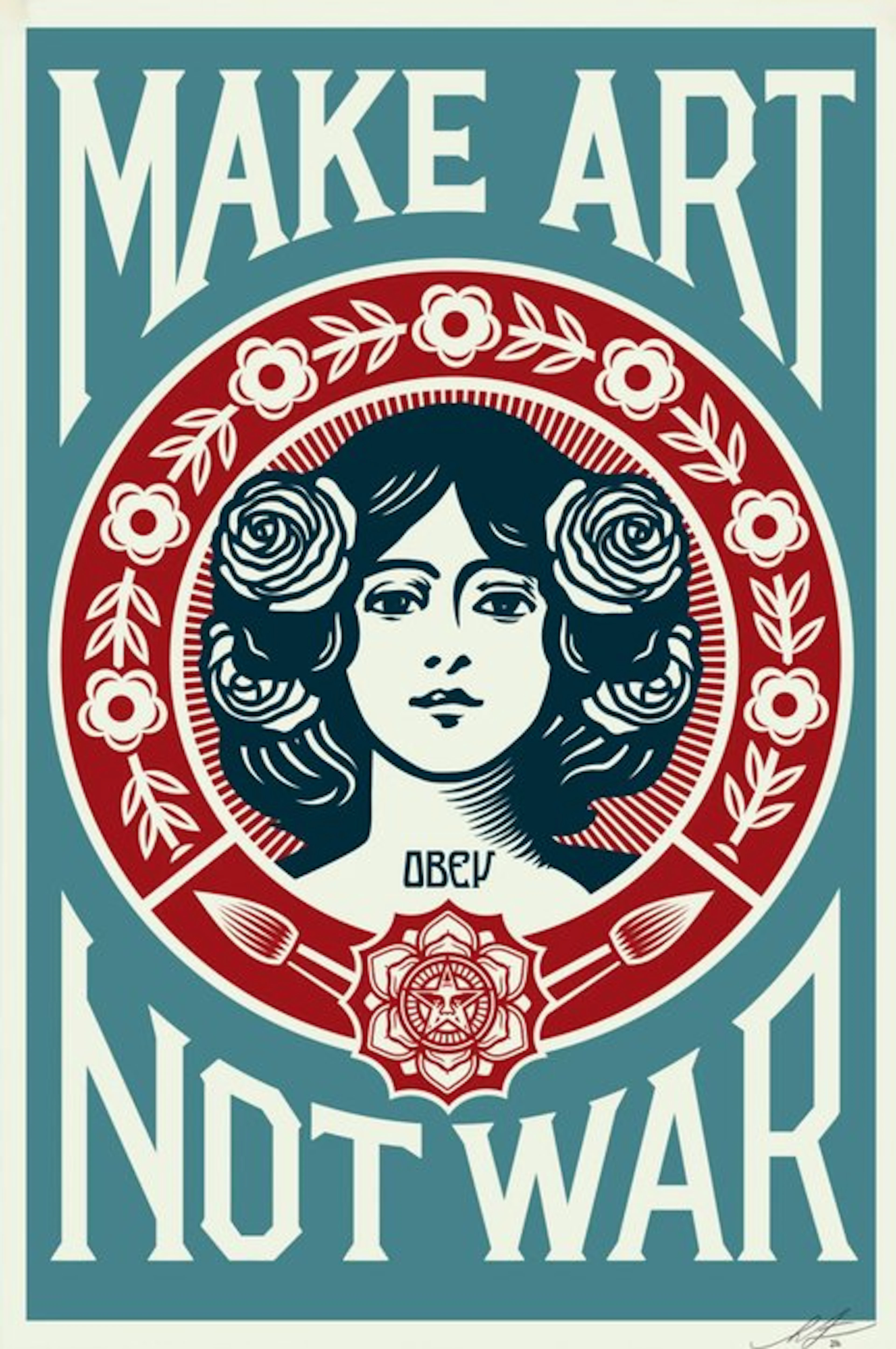 Shepard Fairey (OBEY) - OBEY Make Art Not War (Blue Edition)