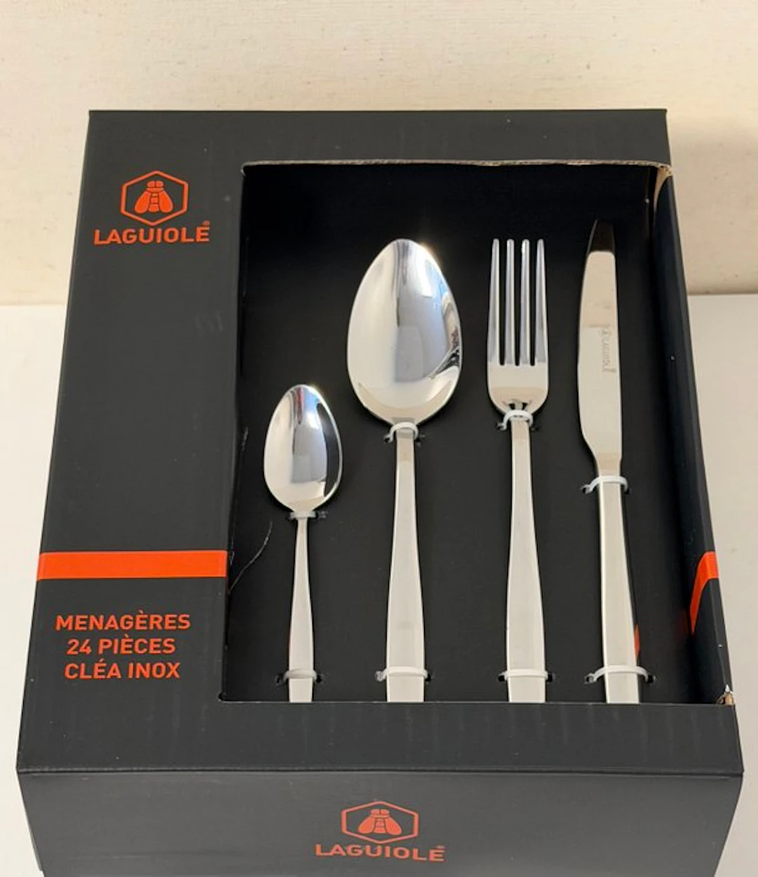 Laguiole - Cutlery set for 6 (24) - Steel - Laguiole stainless steel
