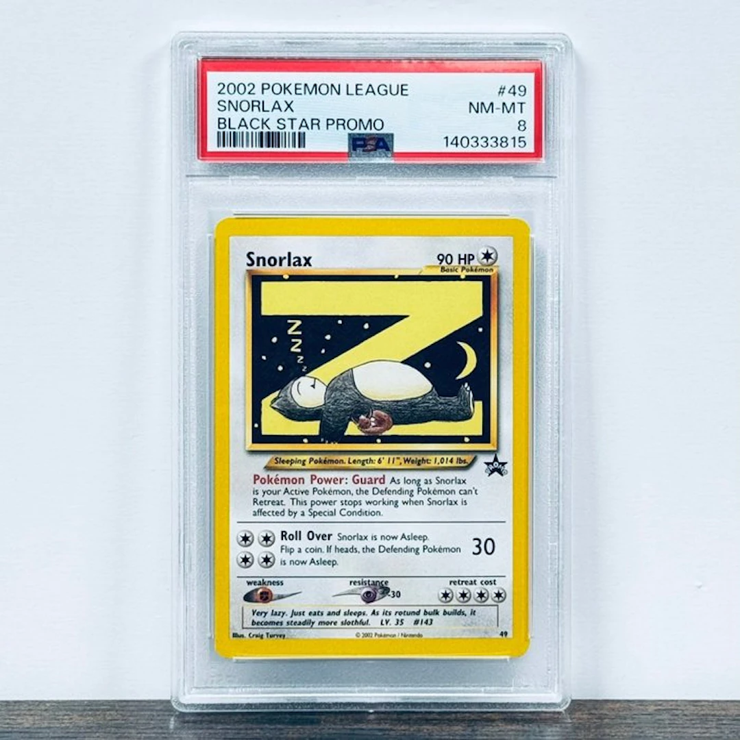 Pokémon Graded card - Snorlax 49 – Pokémon - PSA 8