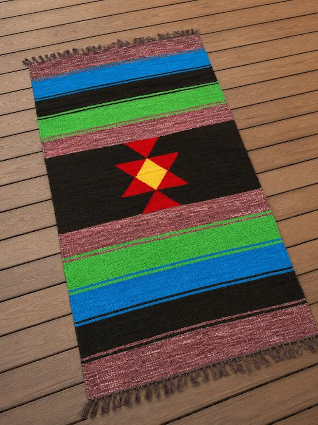 kilim berbère - kelim design tapis berbère 100% main - Kelim - 175 cm - 75 cm