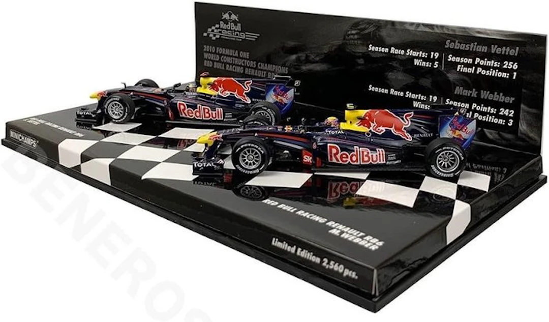 MiniChamps 1:43 - Model car - Set Deluxe Sebastian Vettel...