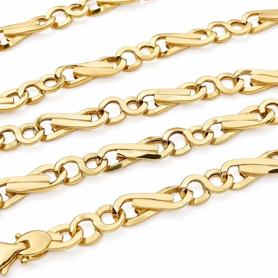 Necklace - 18 kt. Yellow gold - Made in Italy - Handmade