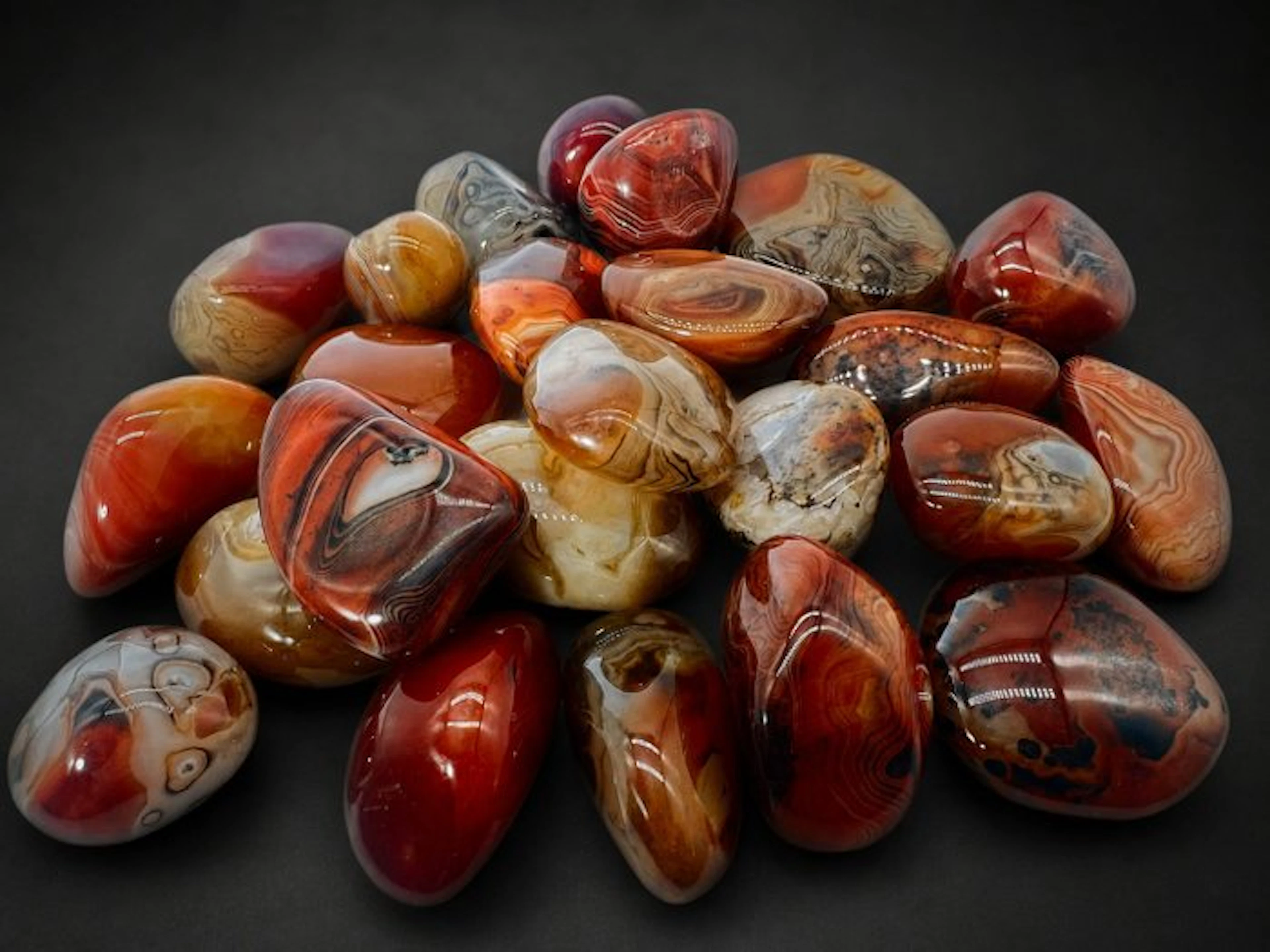 ***NO RESERVE*** Premium Botswana Agate Tumbles – Large...