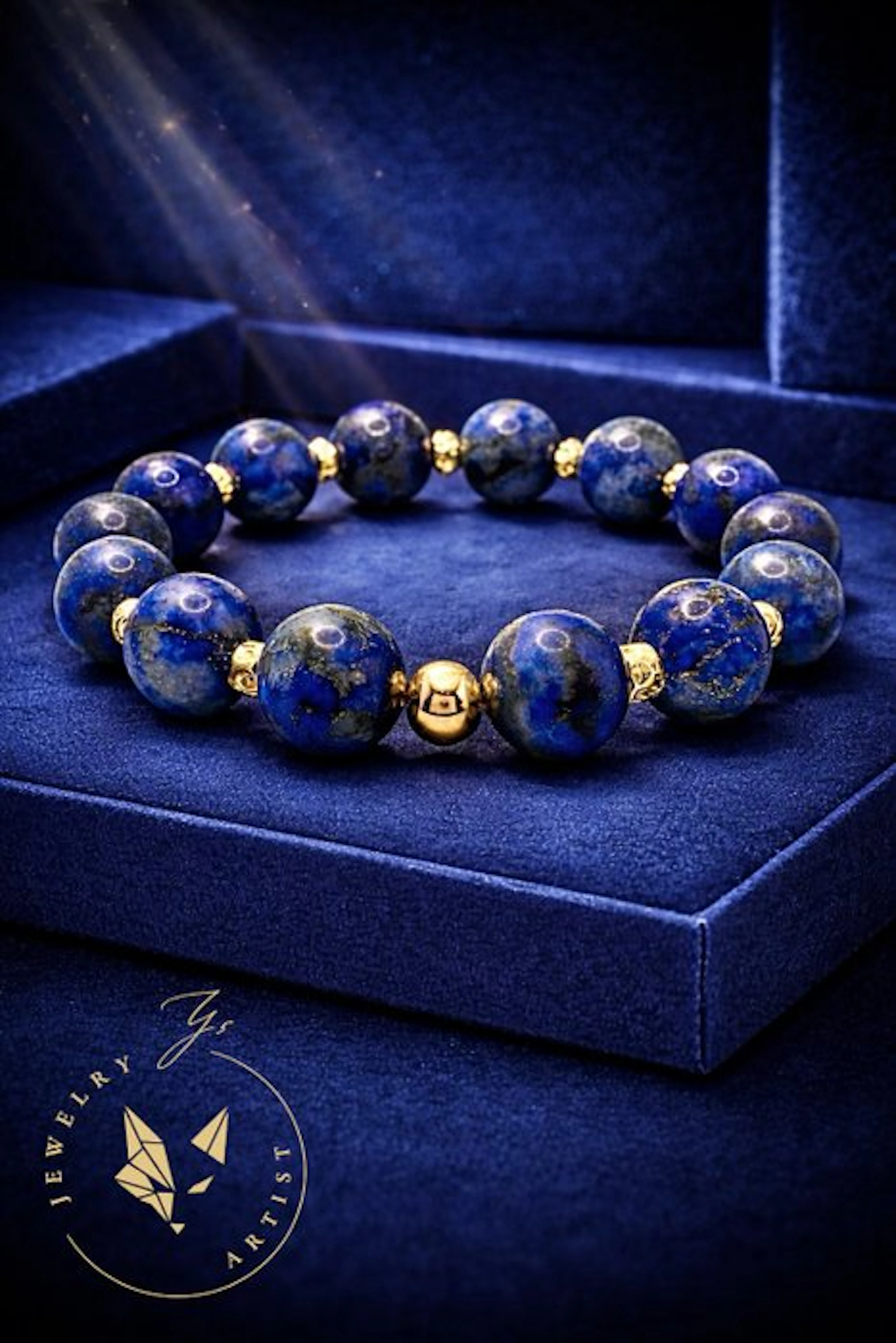 Custom-made - Lapis lazuli - Silver 925 - Certificate...