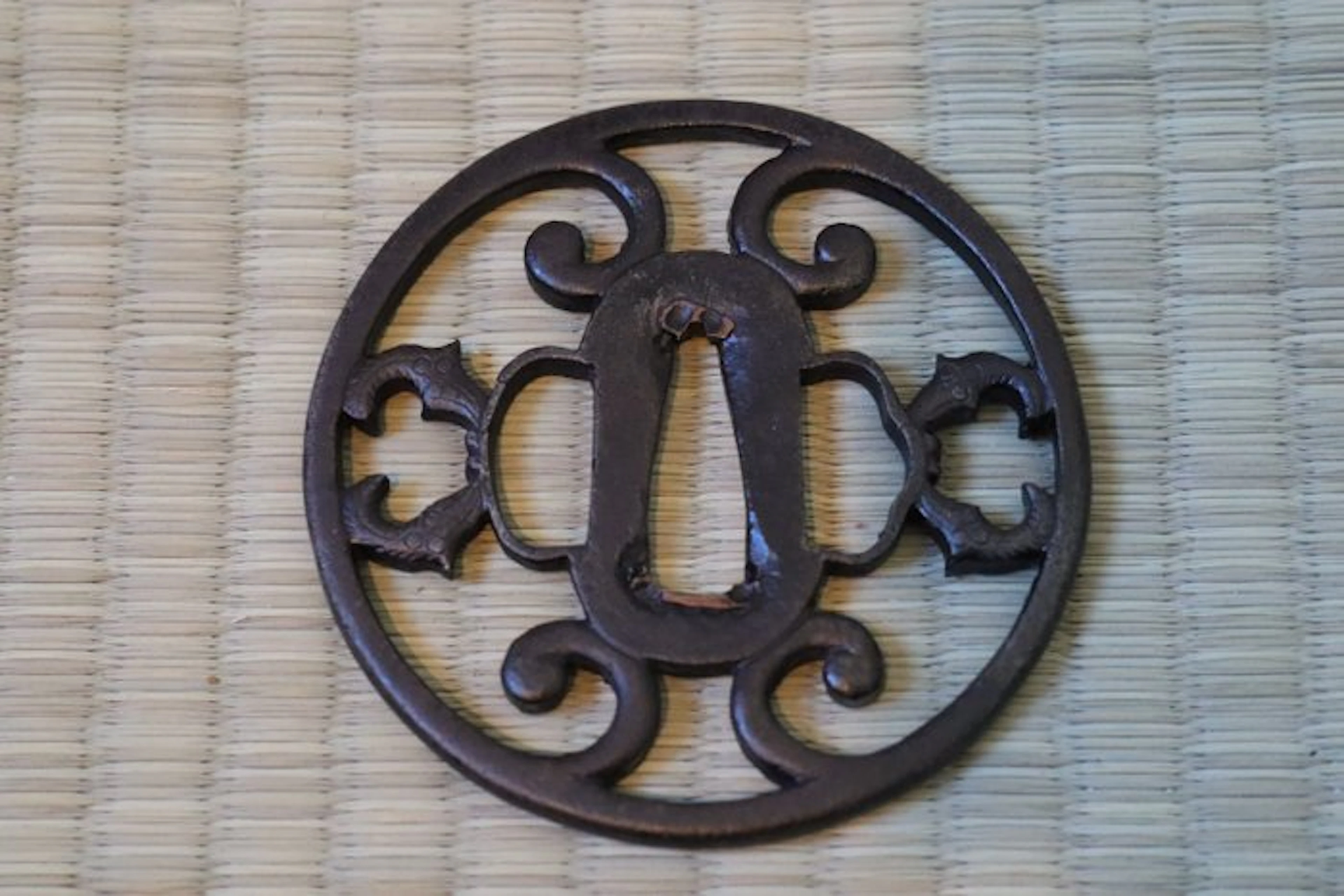 Openwork tsuba (sword guard) - Steel - Japan - Edo Period (1600-1868)