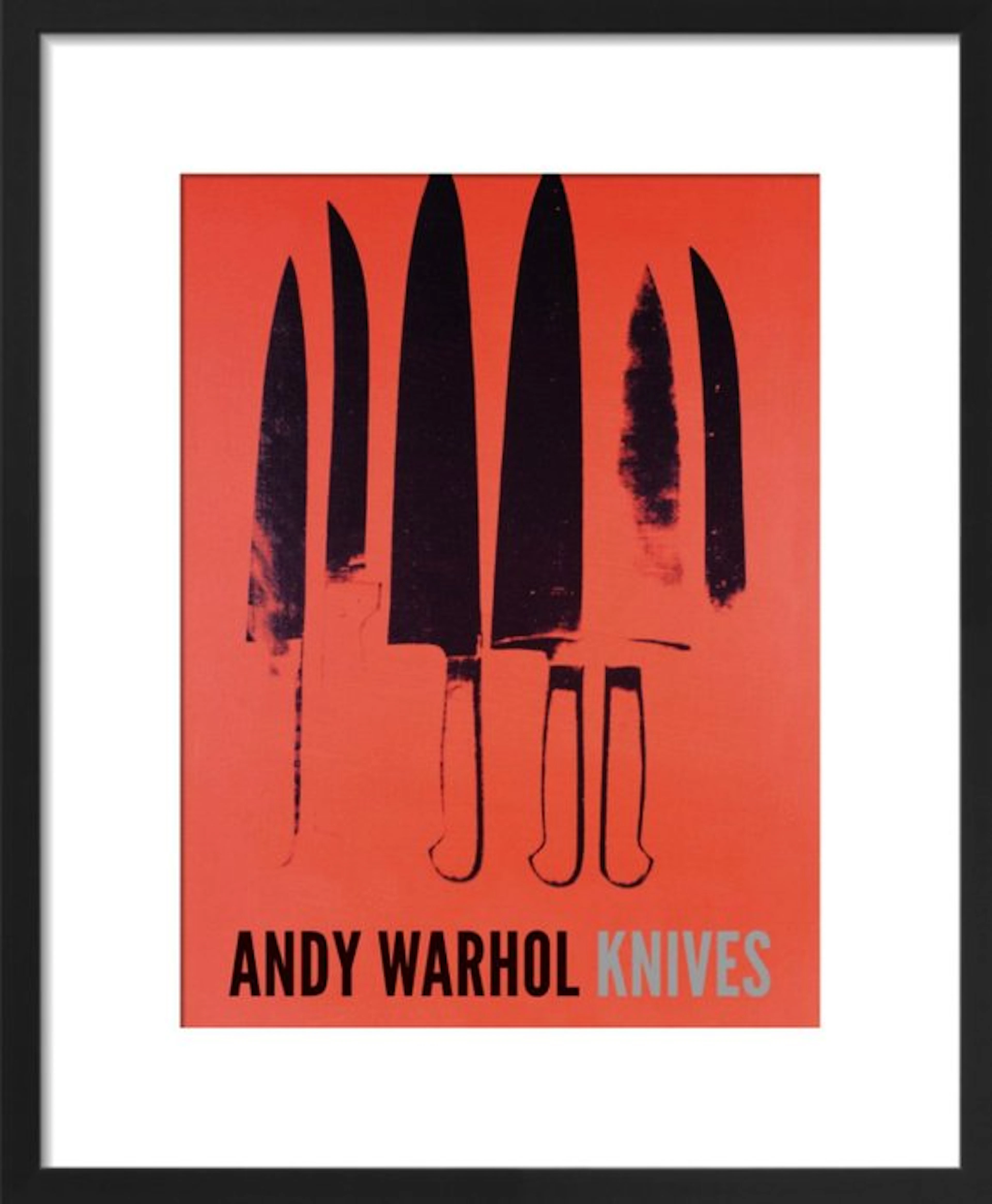 Andy Warhol (after) - “Knives, 1981-1982 (red)”.