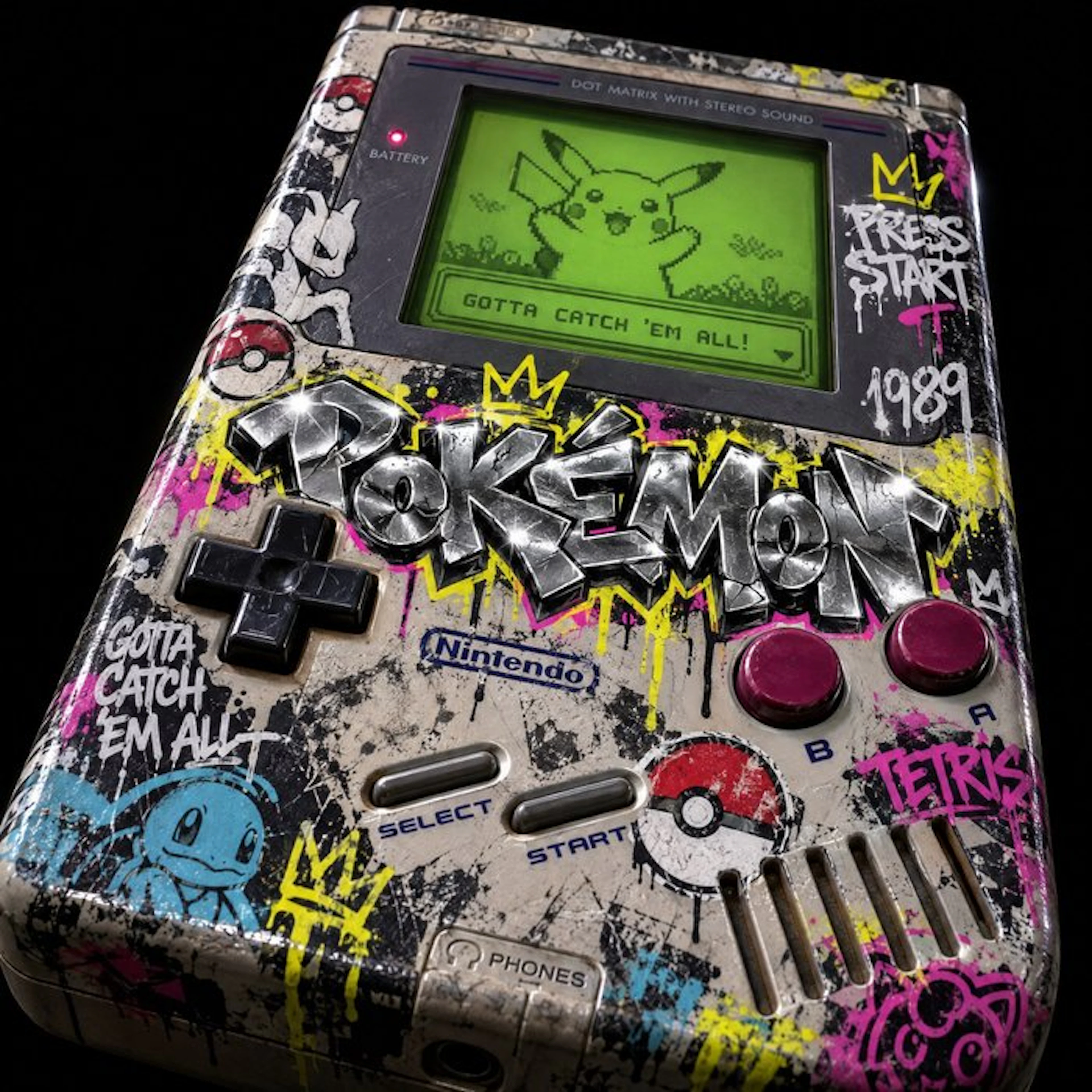 MEDSAN - Pokemon Graffiti Game Boy (ポケモンのゲームボーイ) - UNIQUE WORK