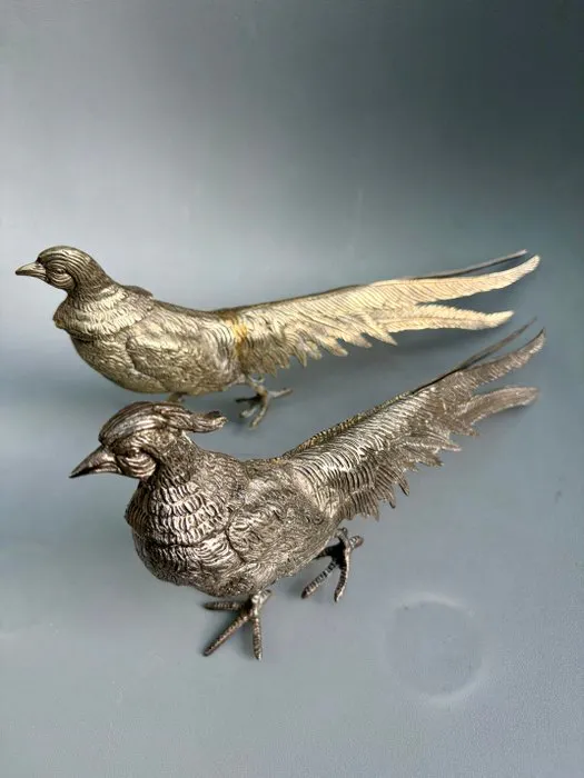 Figurine - faisans animaux - bibelot art deco - no...