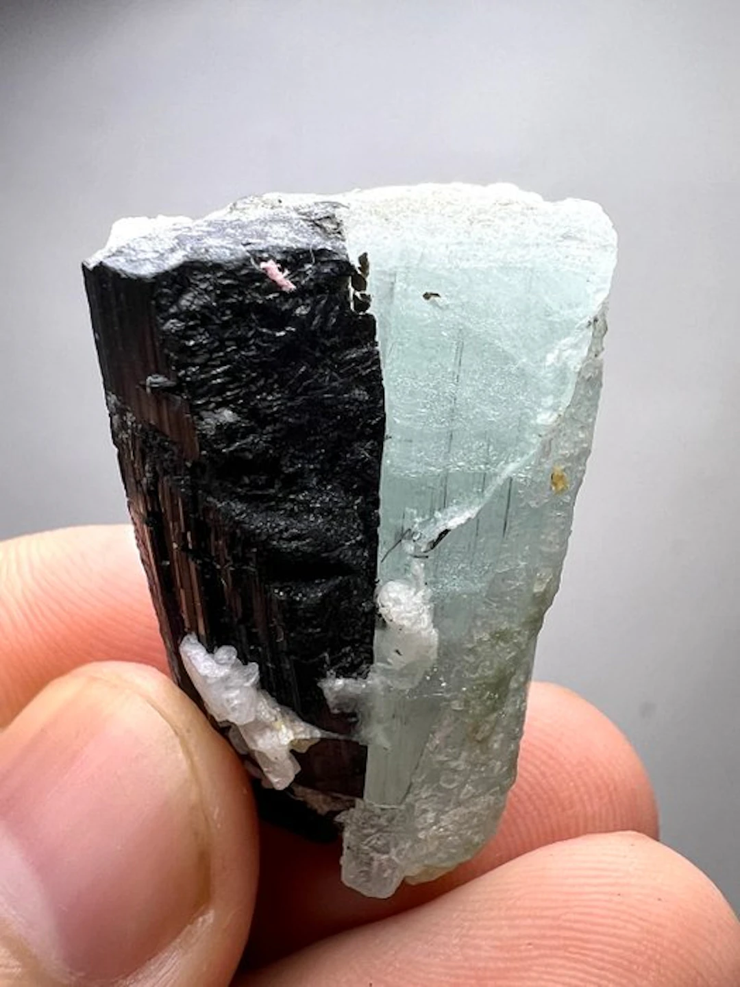 72 CT. Rare Aquamarine Combined With Black Tourmaline...