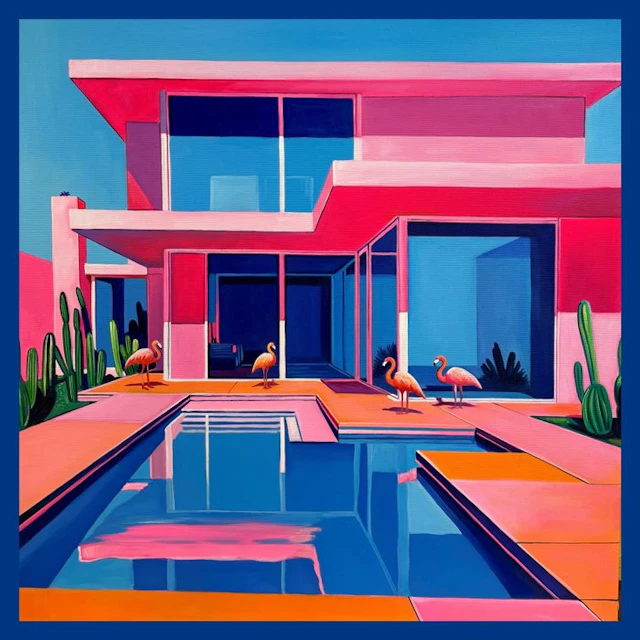 Alexy Berthelot - Pink house flamingo (LIMITED PRINT)