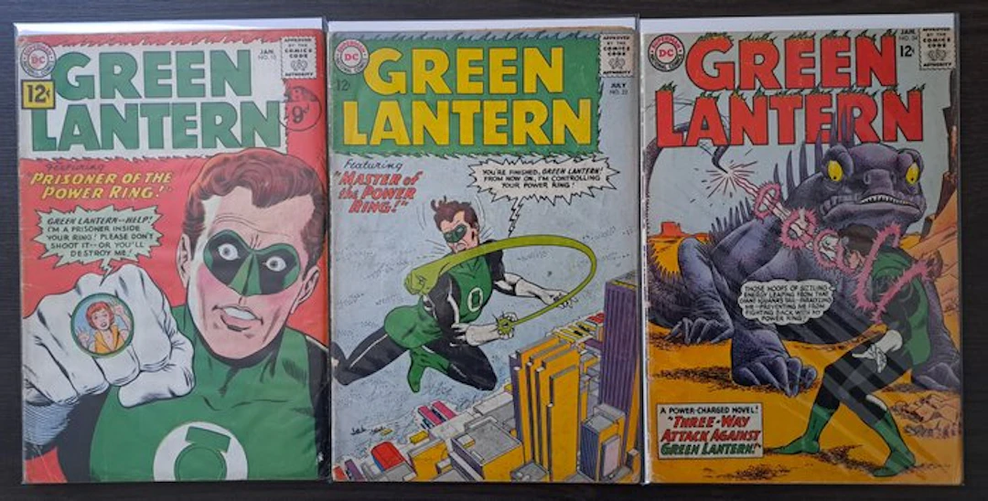 Green Lantern 10, 22, 34 - Green Lantern - 3 Comic - 1962/1965