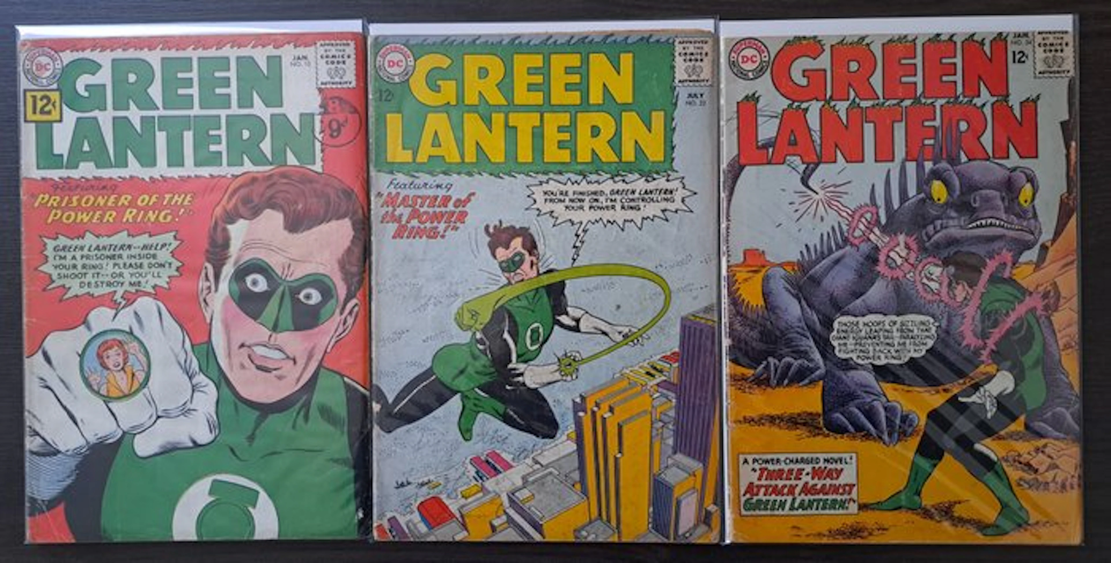 Green Lantern 10, 22, 34 - Green Lantern - 3 Comic - 1962/1965