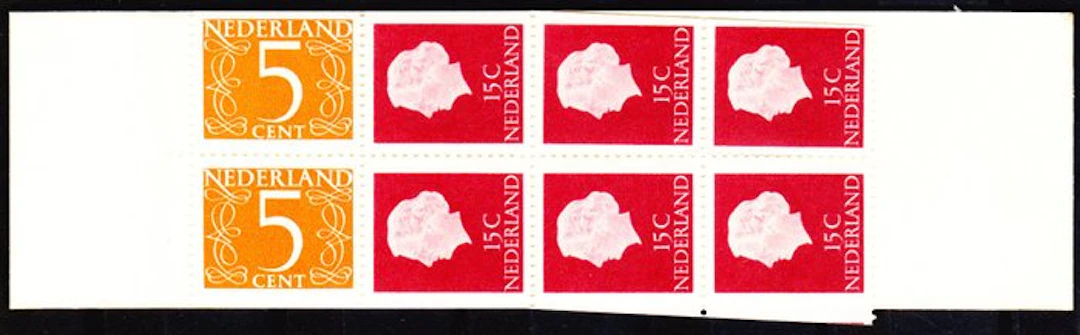 Netherlands 1964 - Mutilated stamp booklet PB2