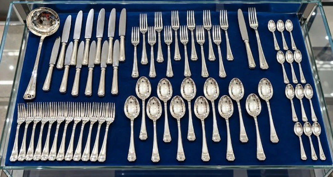 Greggio di Padova - Cutlery set (63) - .800 silver
