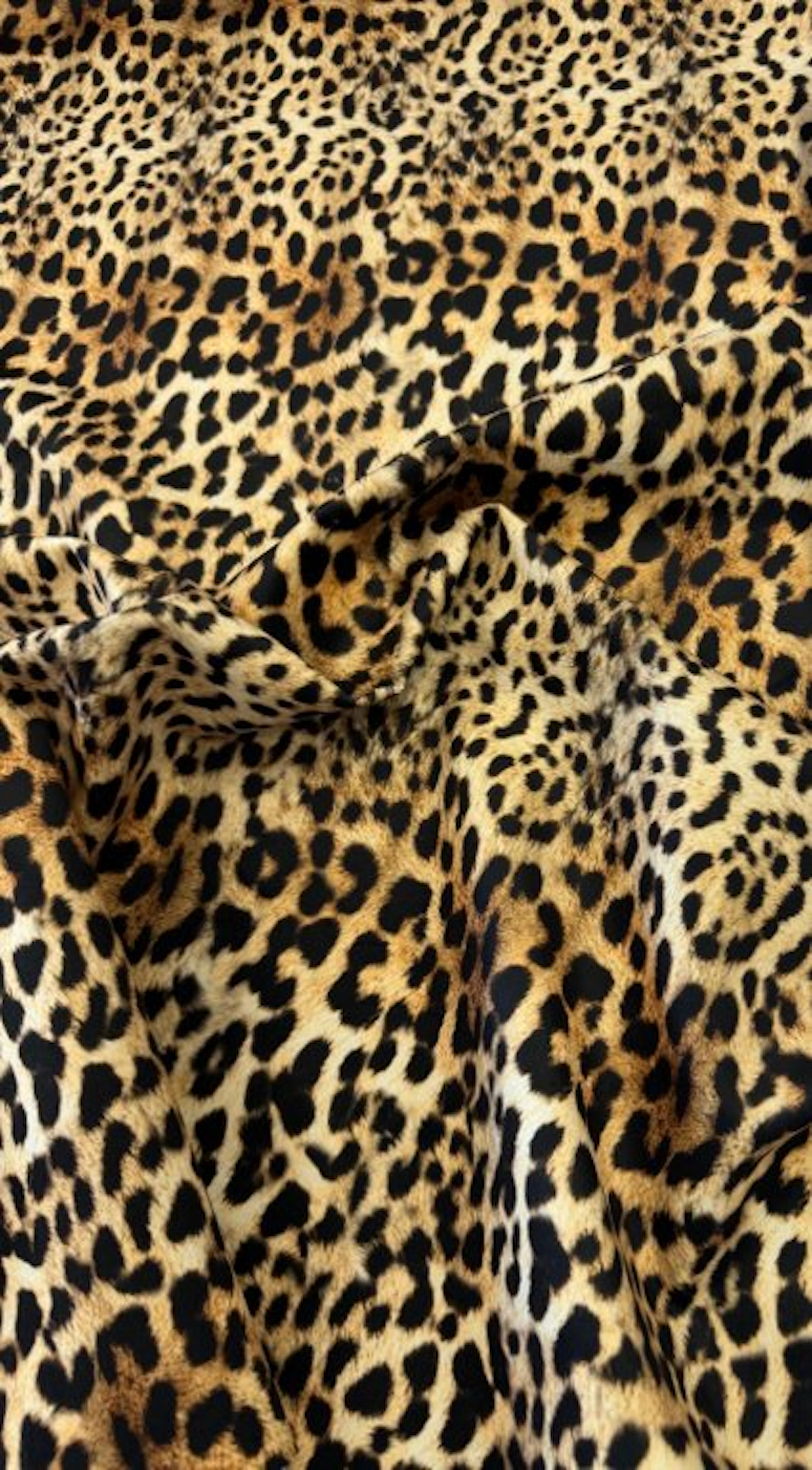 1748★ Soft animal‑print microfiber fabric with a feline...