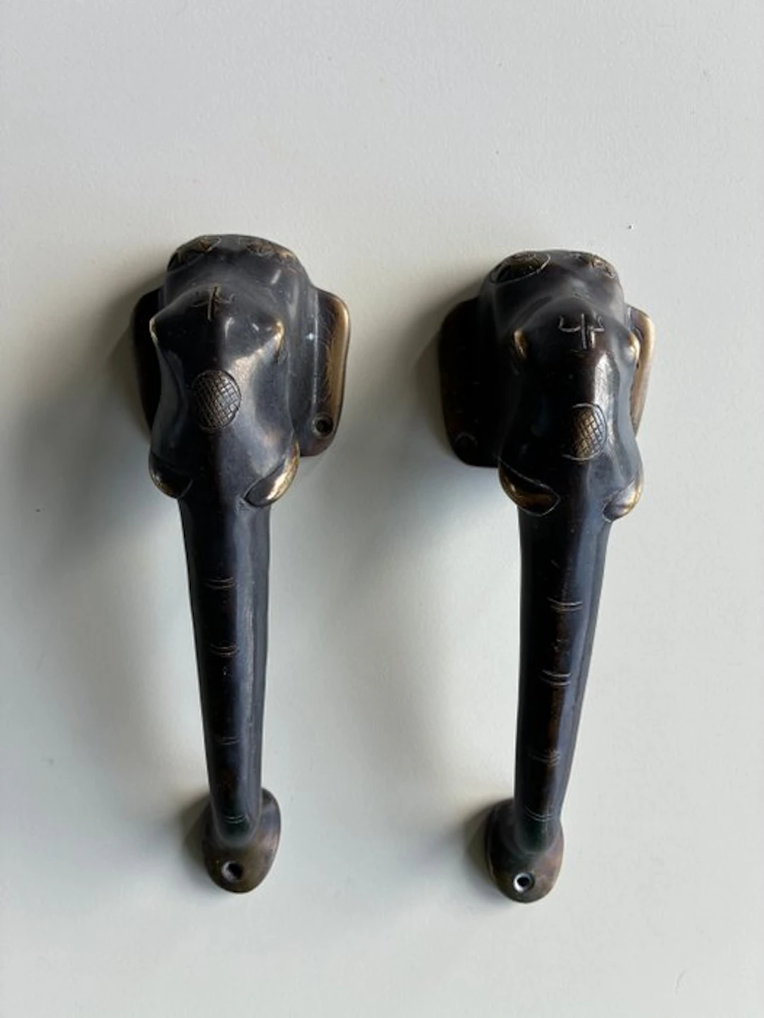 Door handle - Brass - India - Late 20th century