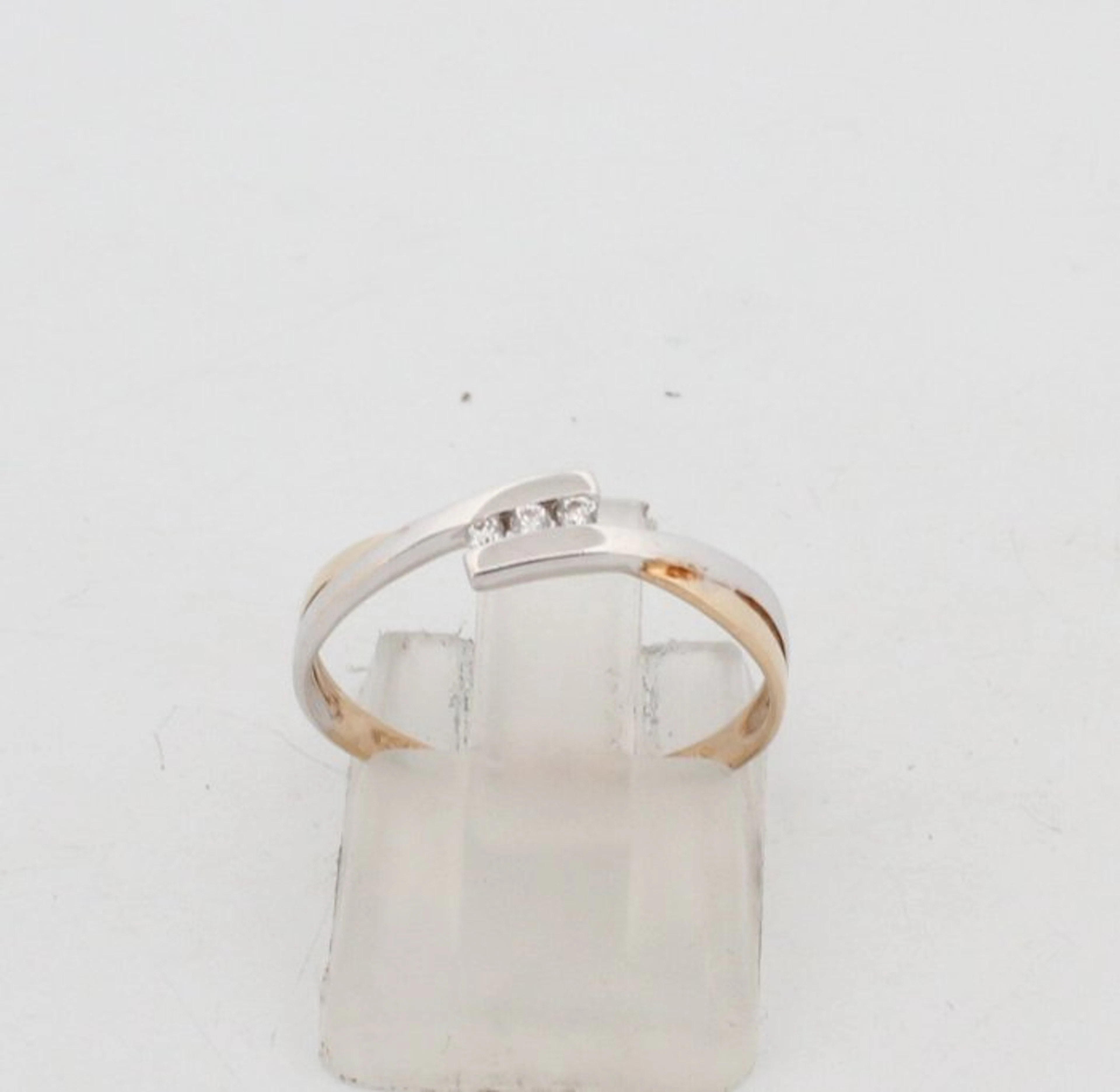 No reserve price - Ring - 9 kt. Yellow gold, White gold Diamond (Natural)