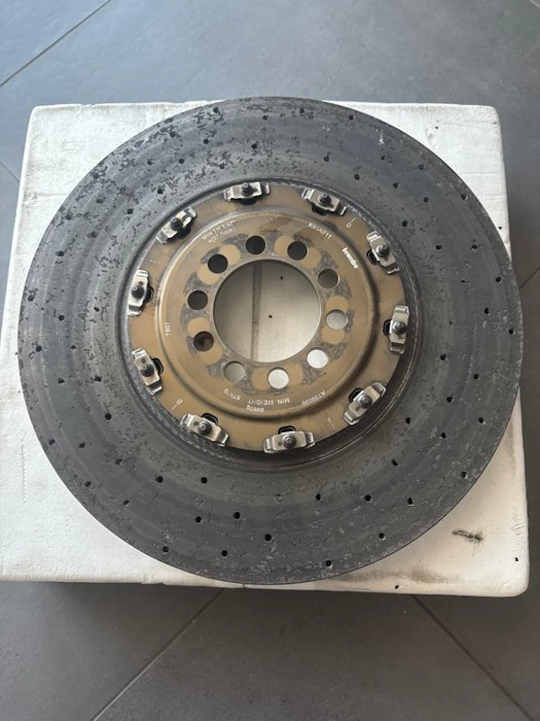 Original Brembo CCM carbon-ceramic brake disc for Ferrari 488 Challenge
